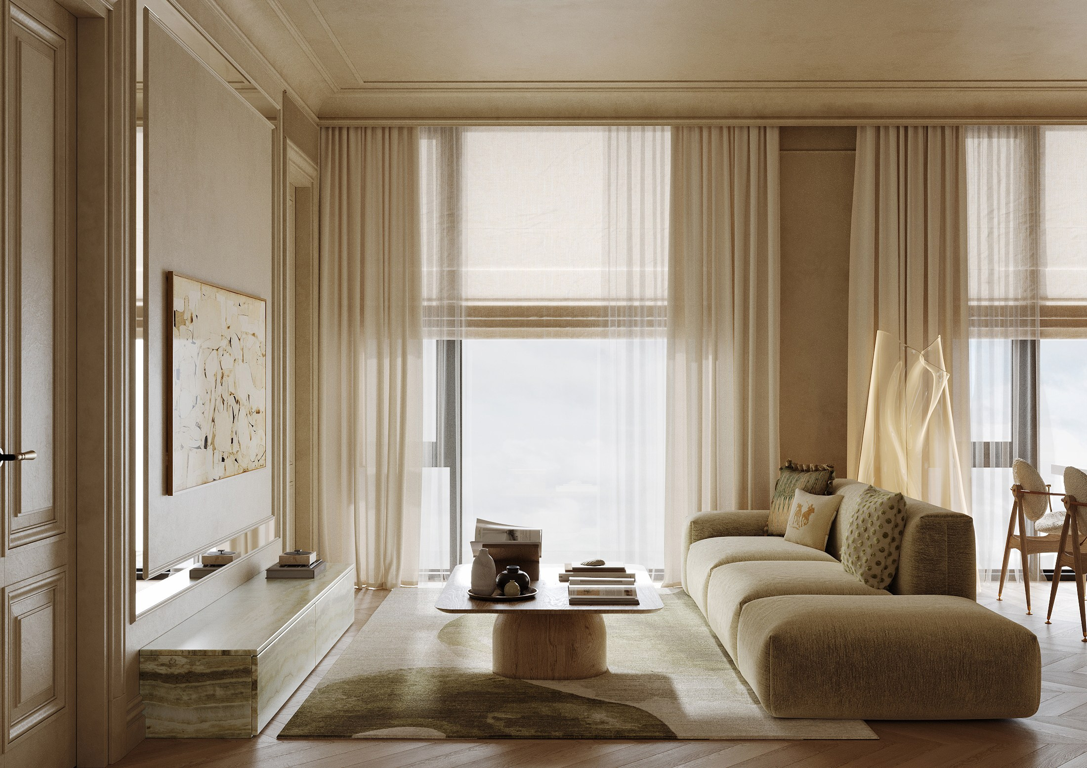 Baumanskaya apartments. Interior and object 3D visualization