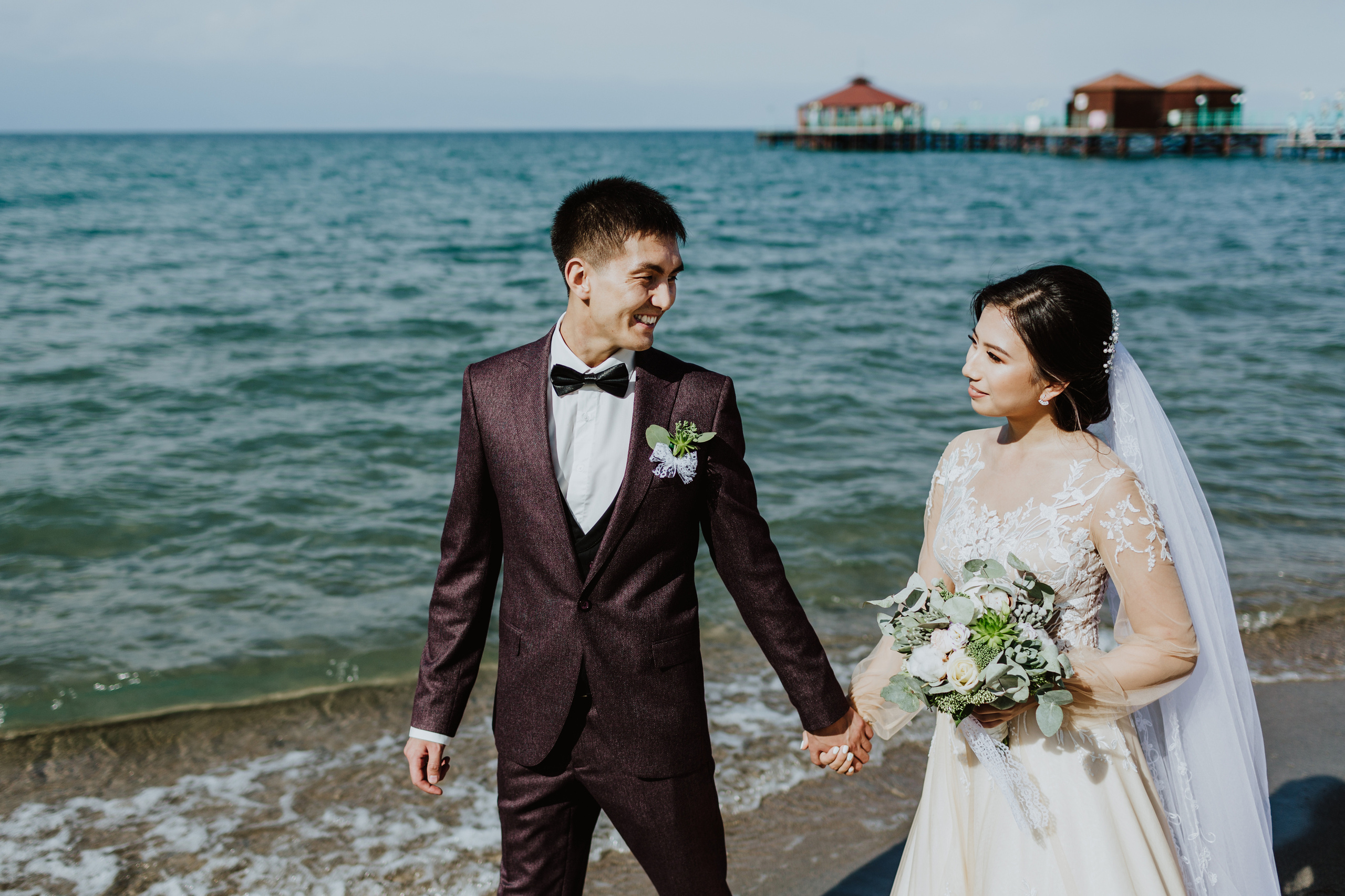 Свадьба на Иссык-Куле в пансионате Марко Поло. Фотограф в Бишкеке Оксана Шувалова