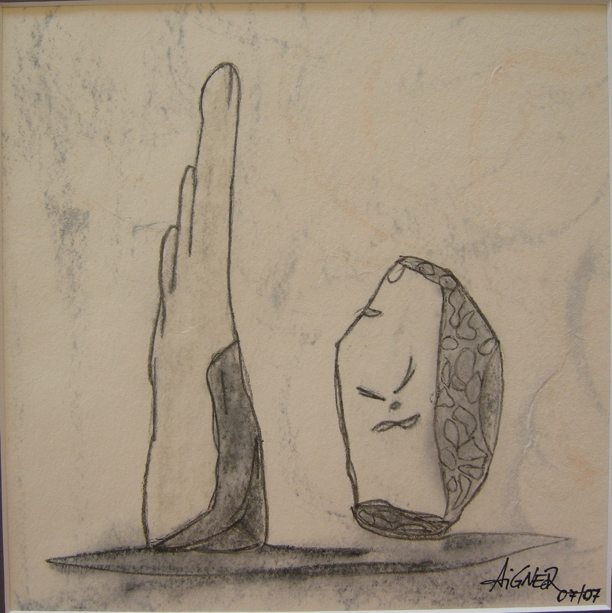 sprechende Steine 2007 - 30x30
