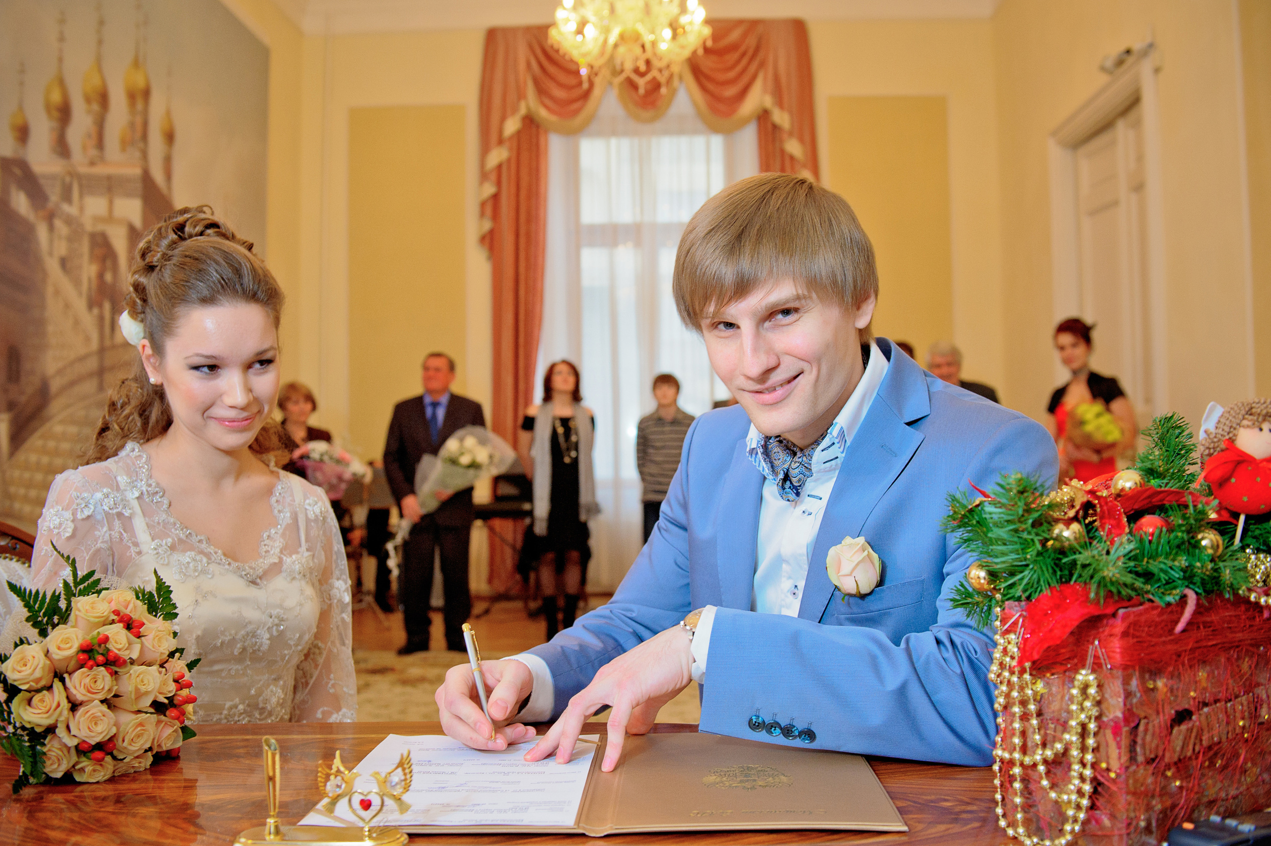 Свадебная фотосессия в Москве. Регистрация брака в Мещанском загсе Москвы
