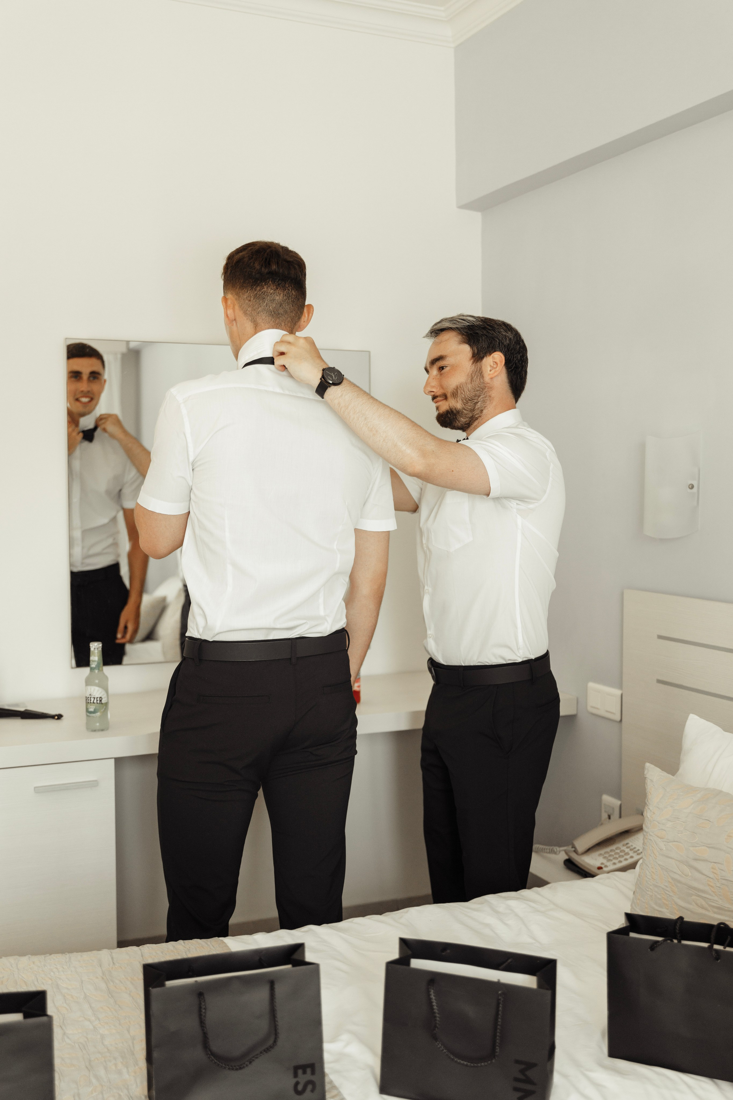 Groom's getting ready Rhodes, Greece