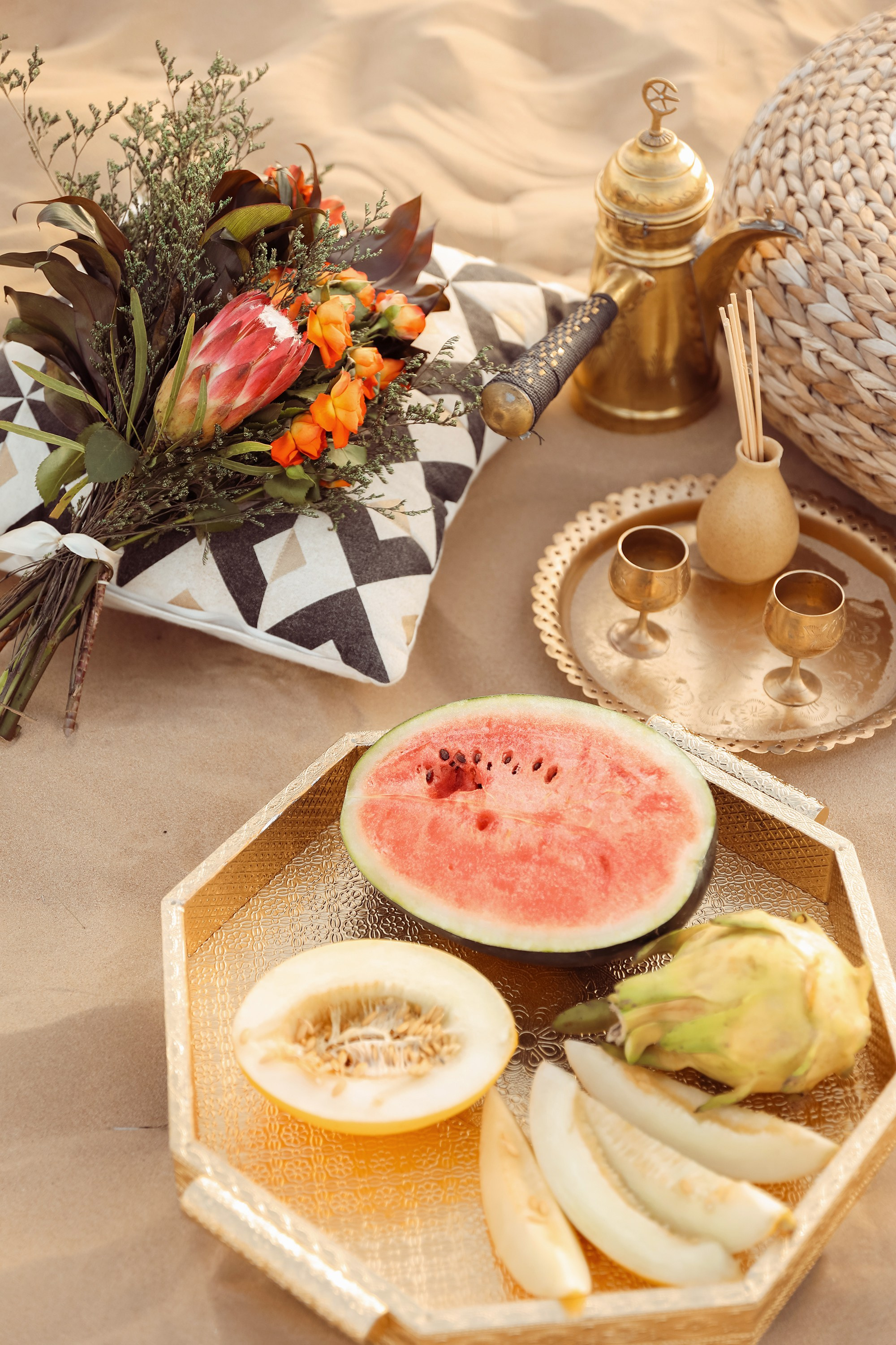 Wedding decoration in Dubai's desert