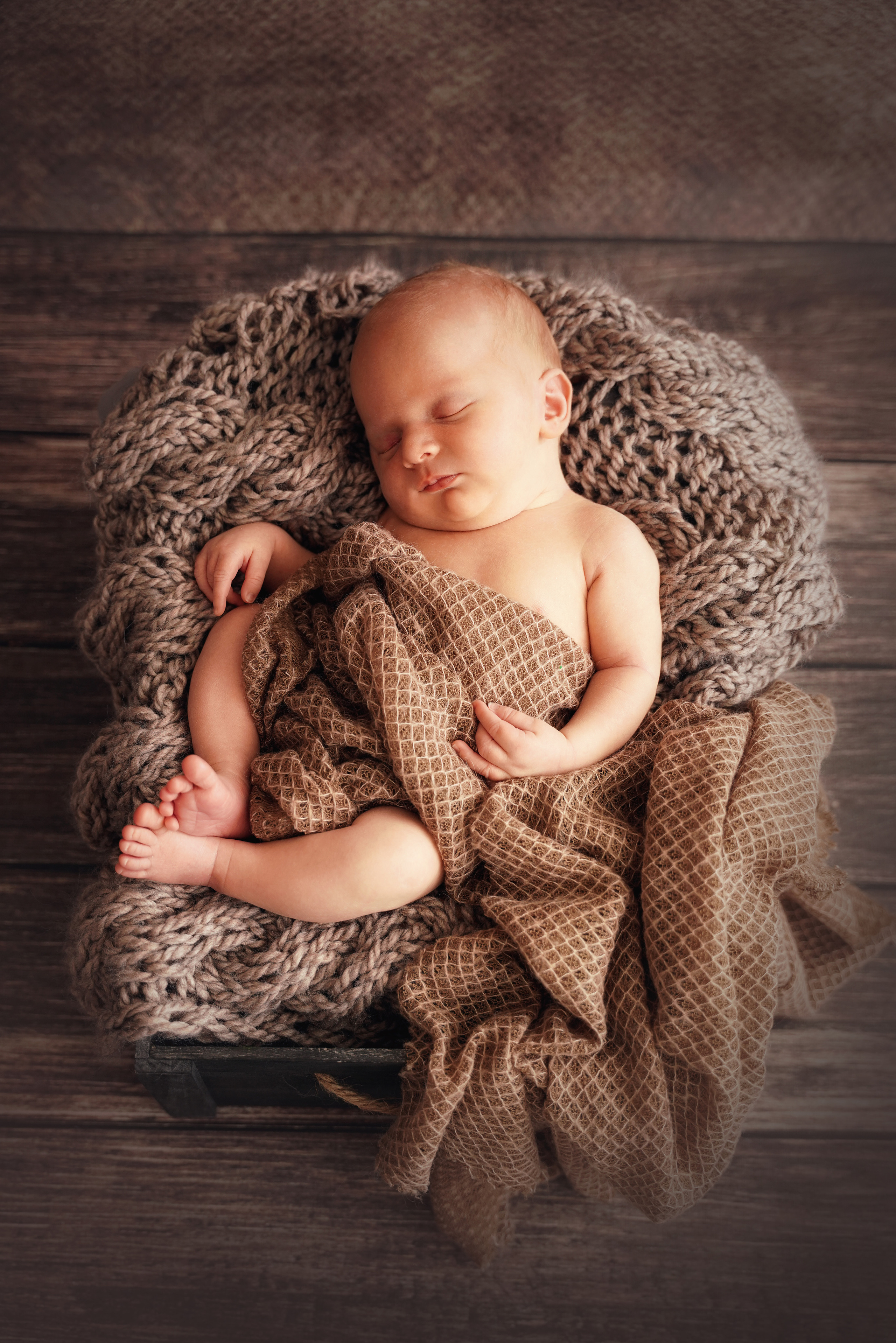 Babys Porträt im Profil