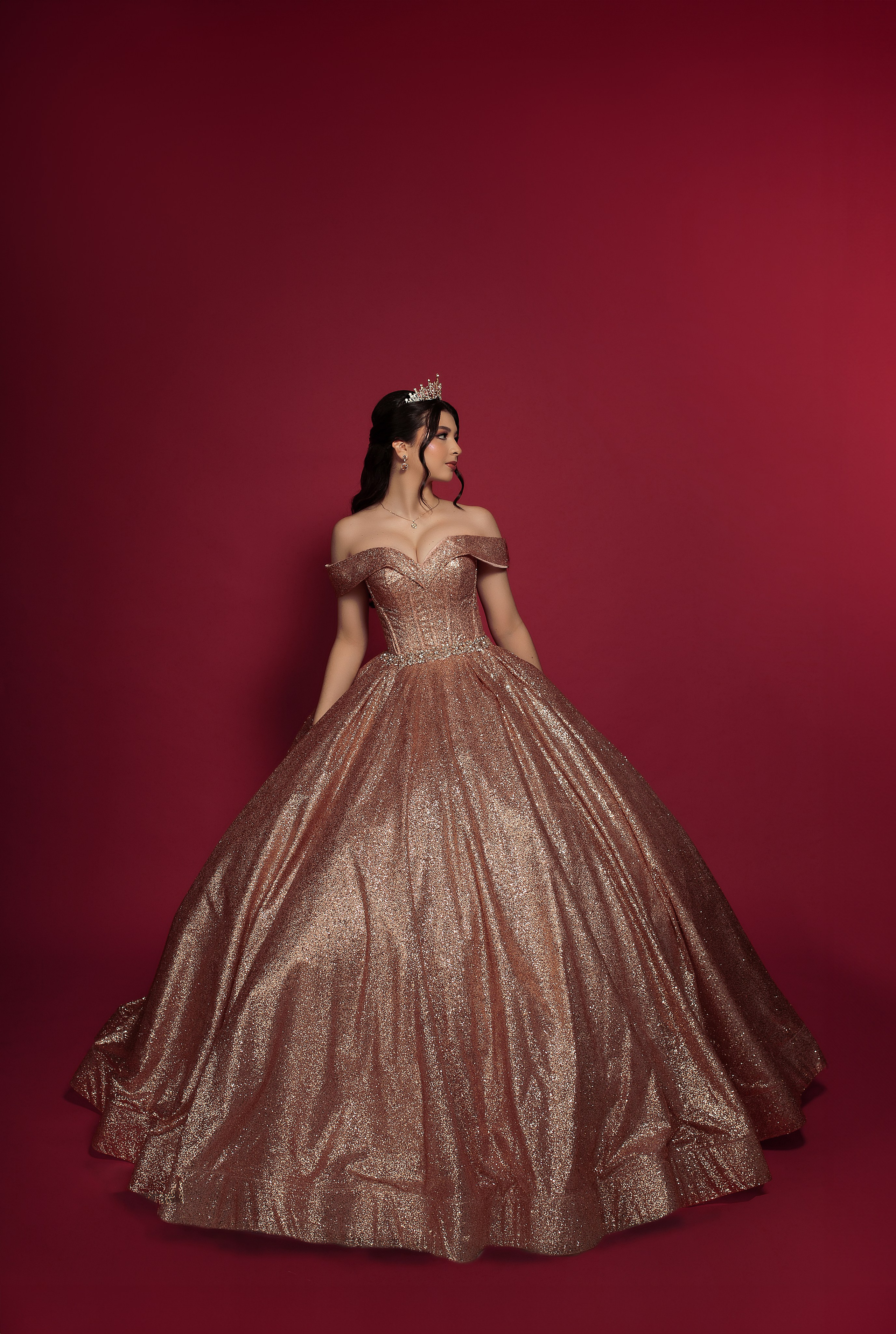 Sesion formal de XV años en estudio. Paula Maria. Виктория Кастельянос. Русскоязычный фотограф в Мексике