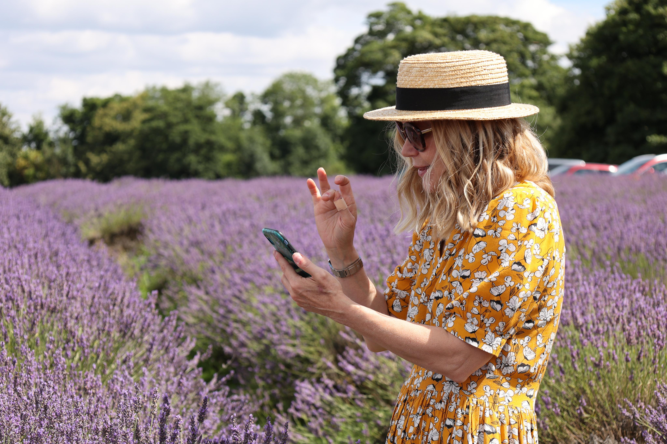 Lavender field, London. Couples and portraits photographer Wimbledon London