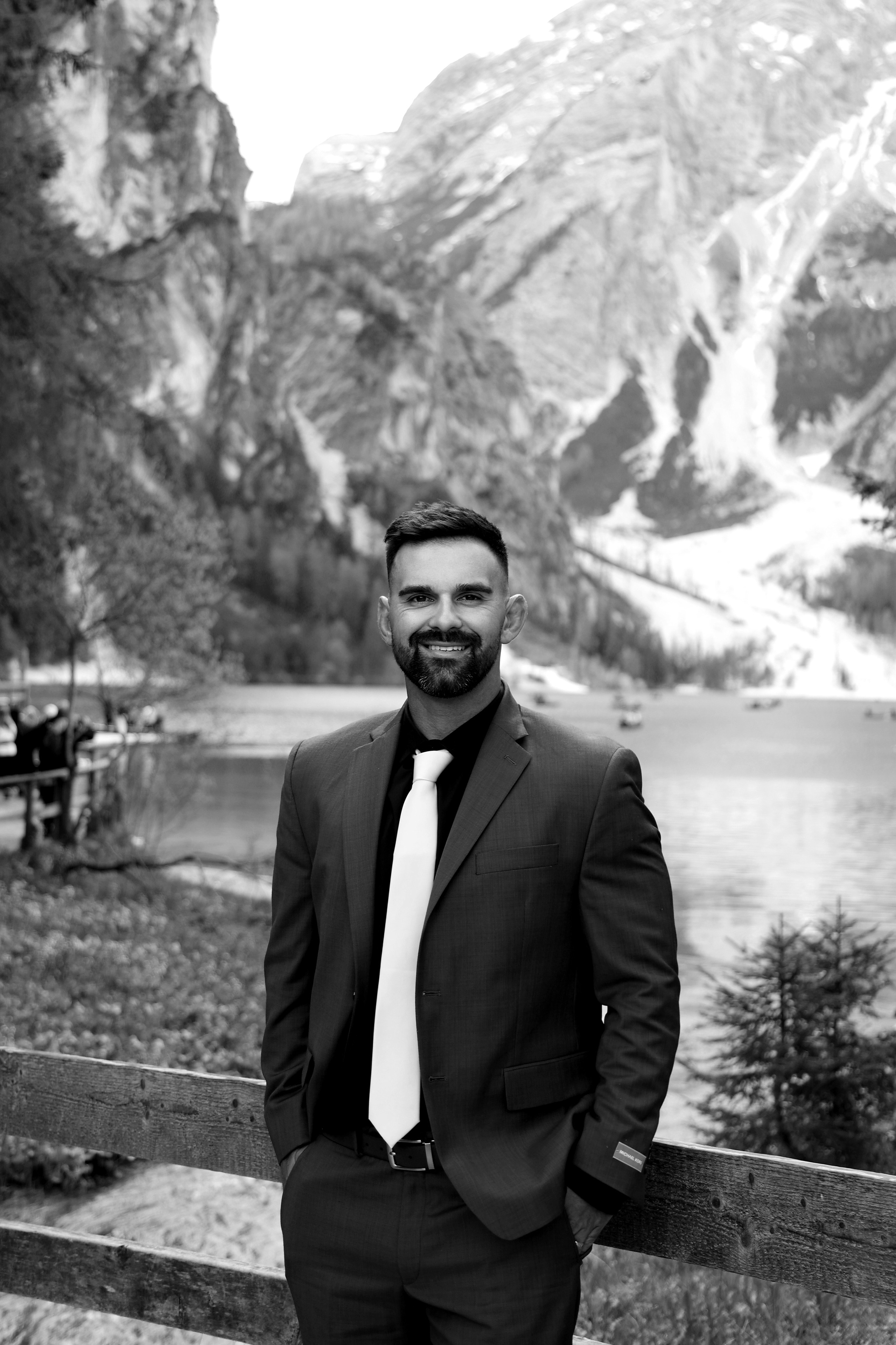 groom at Dolomites 