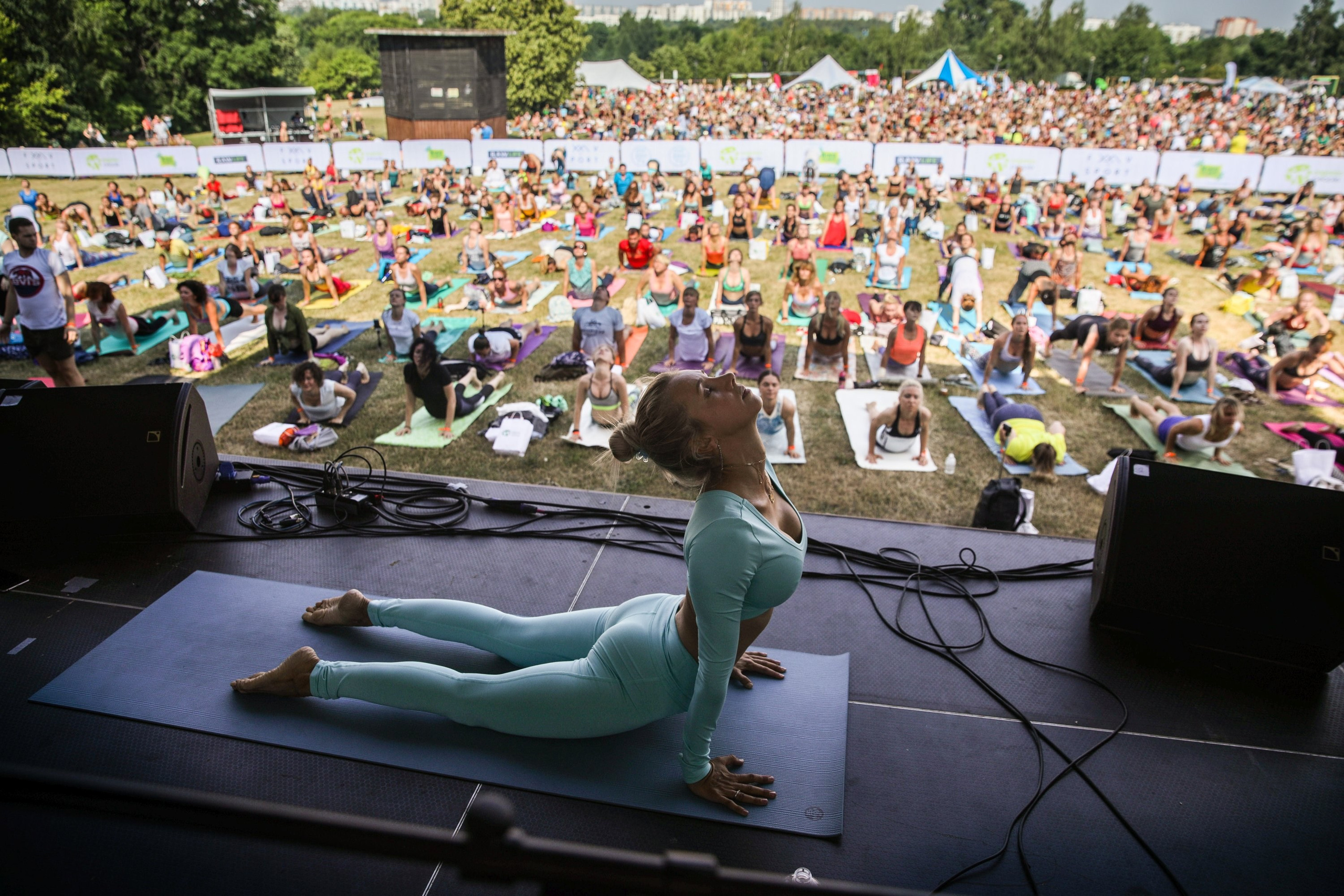 Yoga Day. True Story Photography