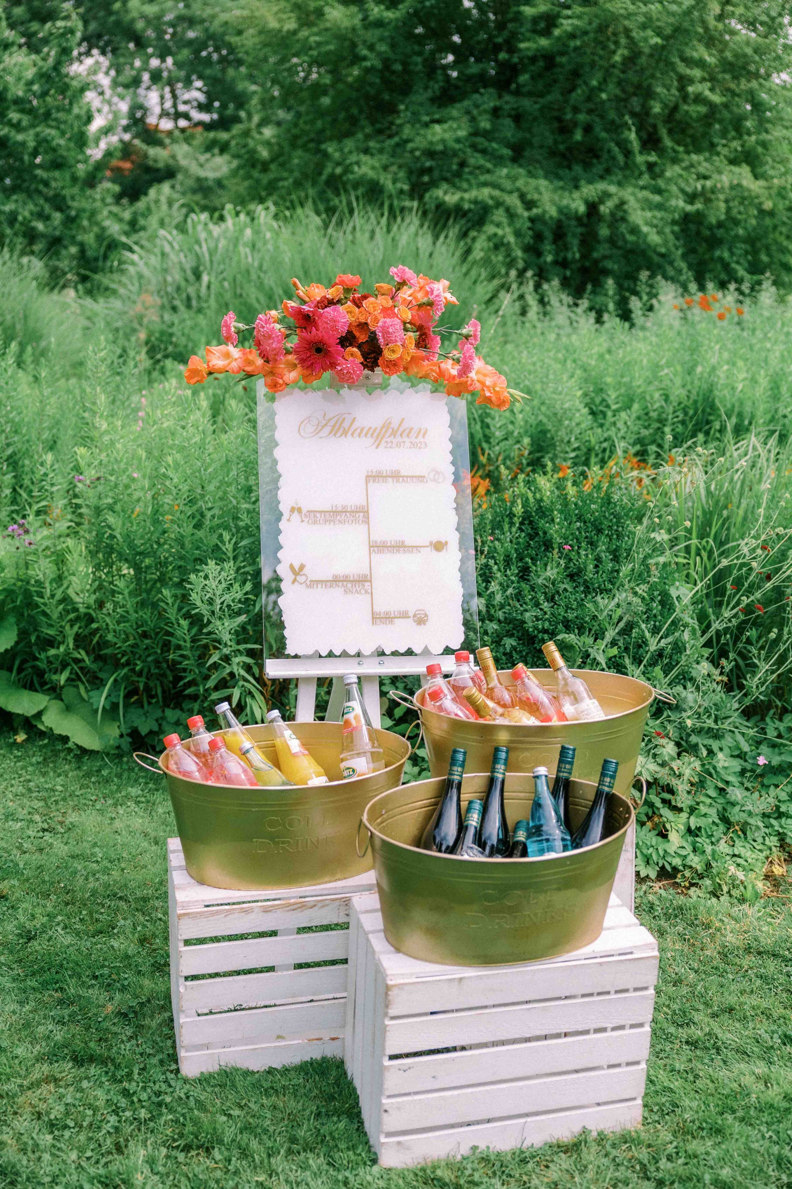 dekoration von jannys dekozauber bei Hochzeit