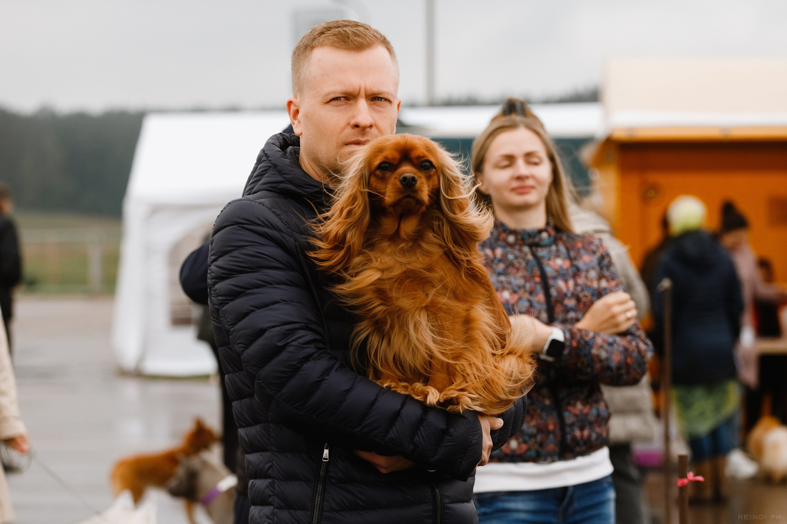 Rainy dog show in Grodno. Kaja | fotograf we Wrocławiu | ludzie i psy