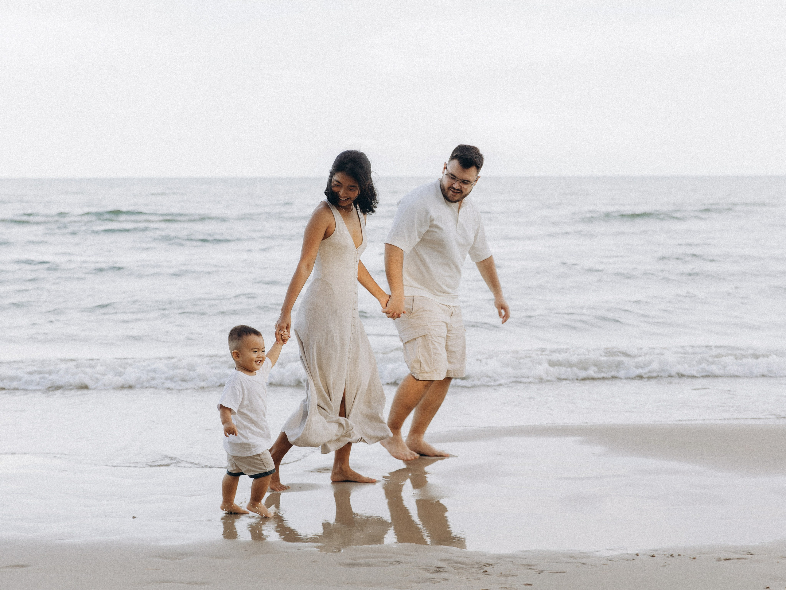 At the beach. Family and wedding photographer in Bangkok, Thailand