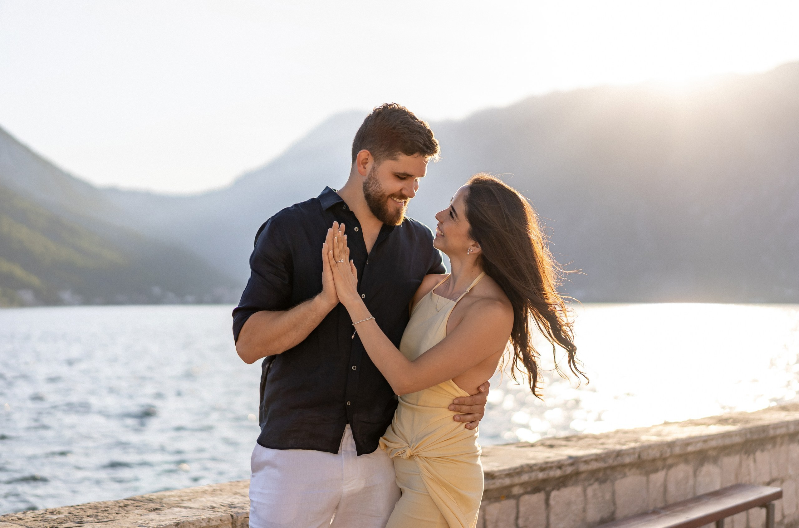 Perast Engagement Photoshoot. Bryllupsfotograf og videograf i Montenegro | Maria & Vasilii