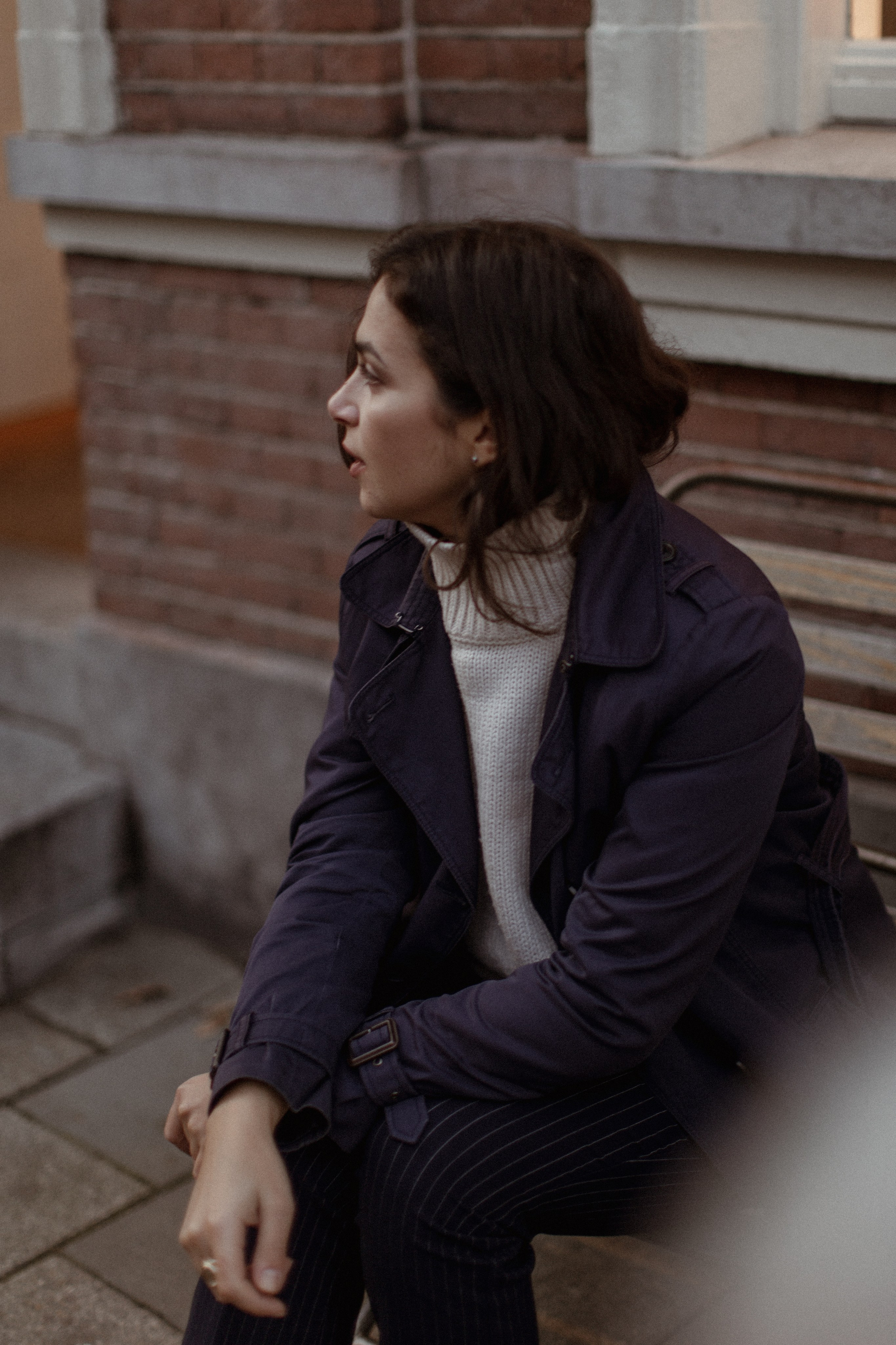 Take away coffee walk. True self