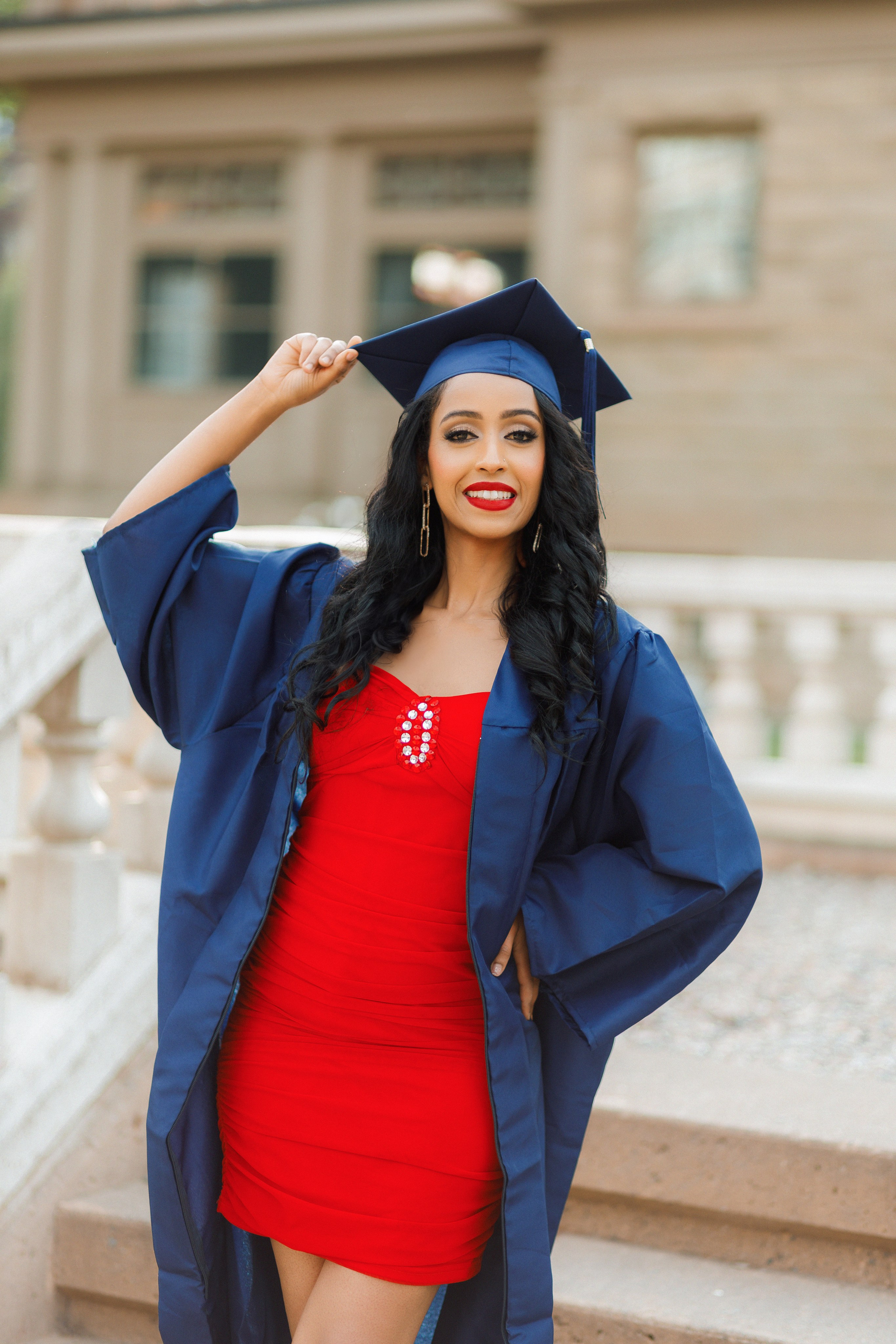 Graduation photos. Home