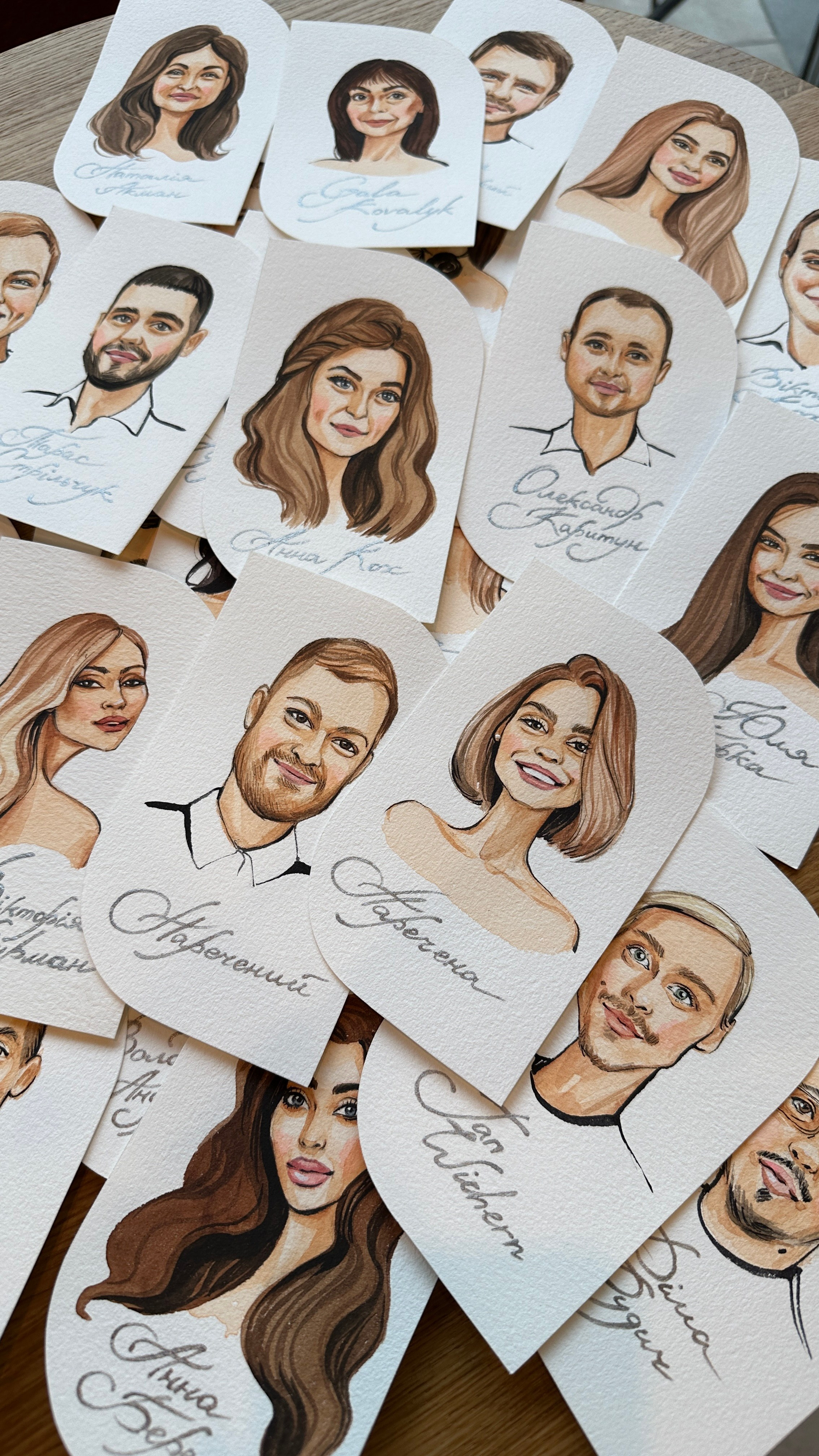 Wedding Seatings Cards. InnaIllustrator