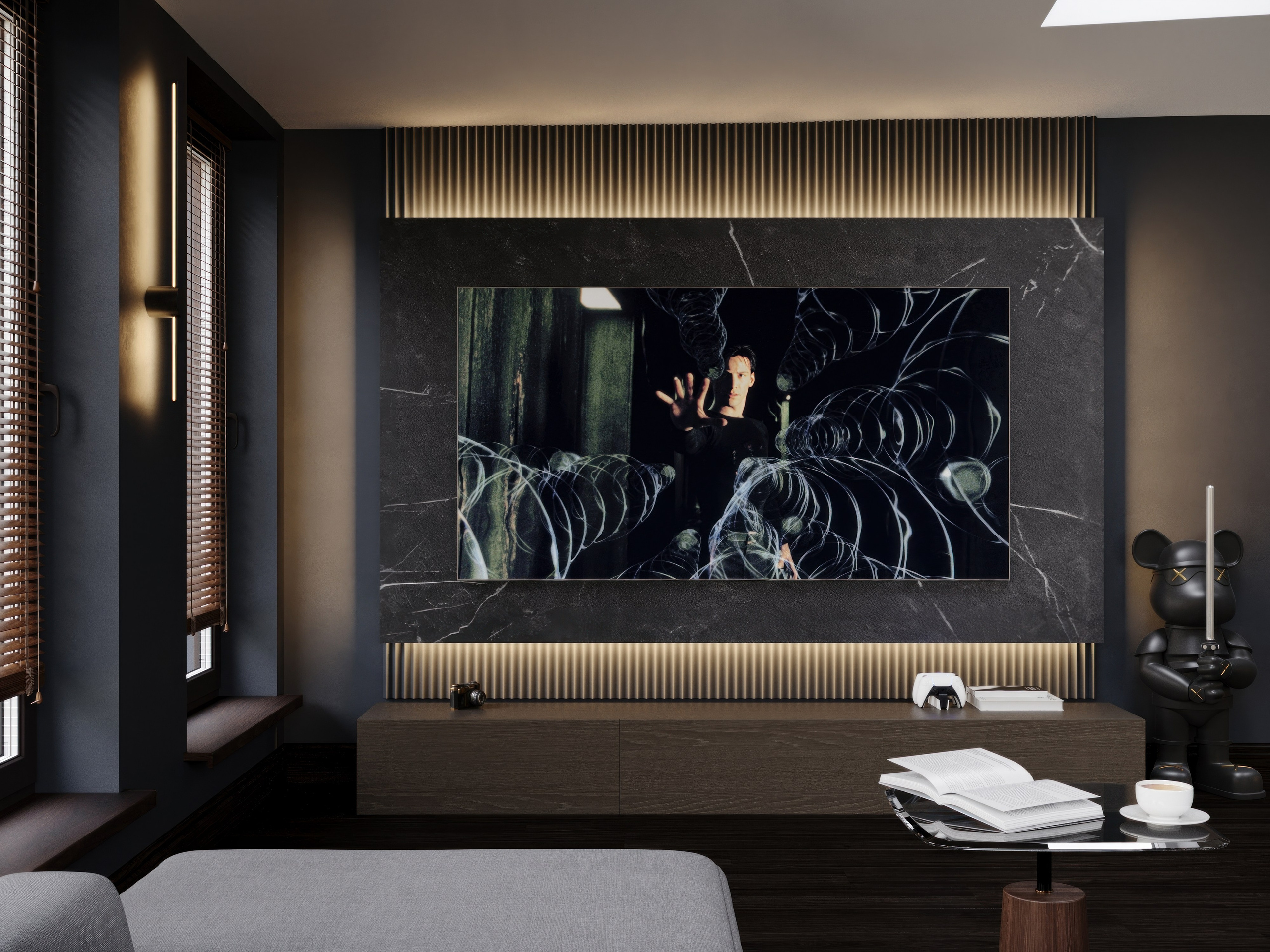 Birojs 32 m2. Interjera dizaina studija 4 Stūri