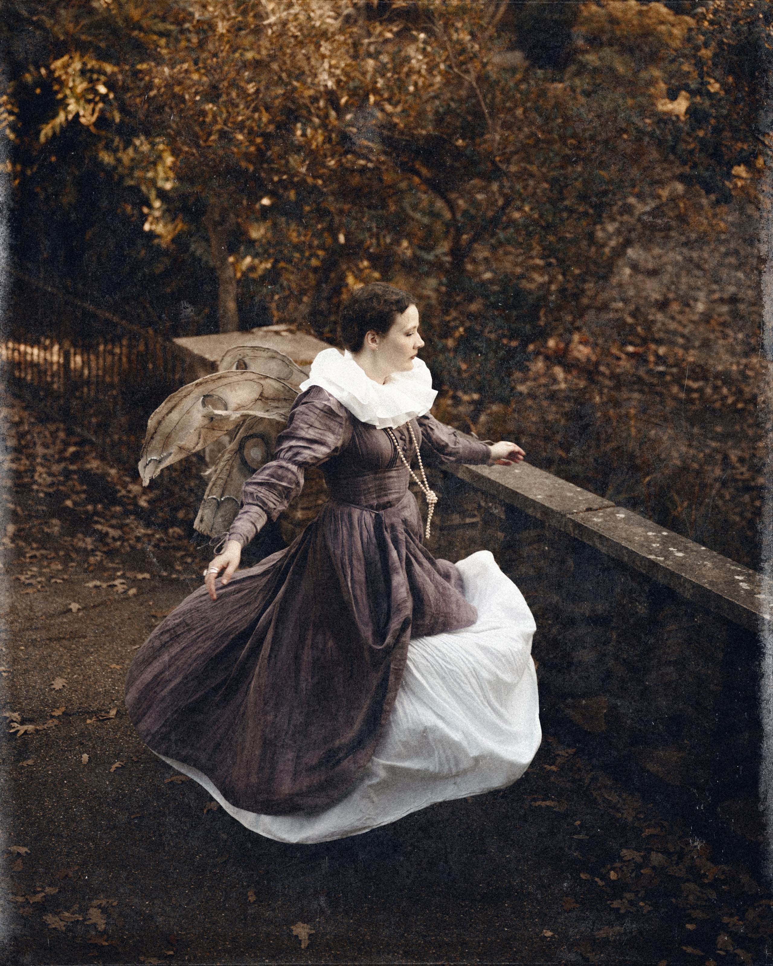Vintage Moth Costume Photoshoot in London. Moth & Moss Photography
