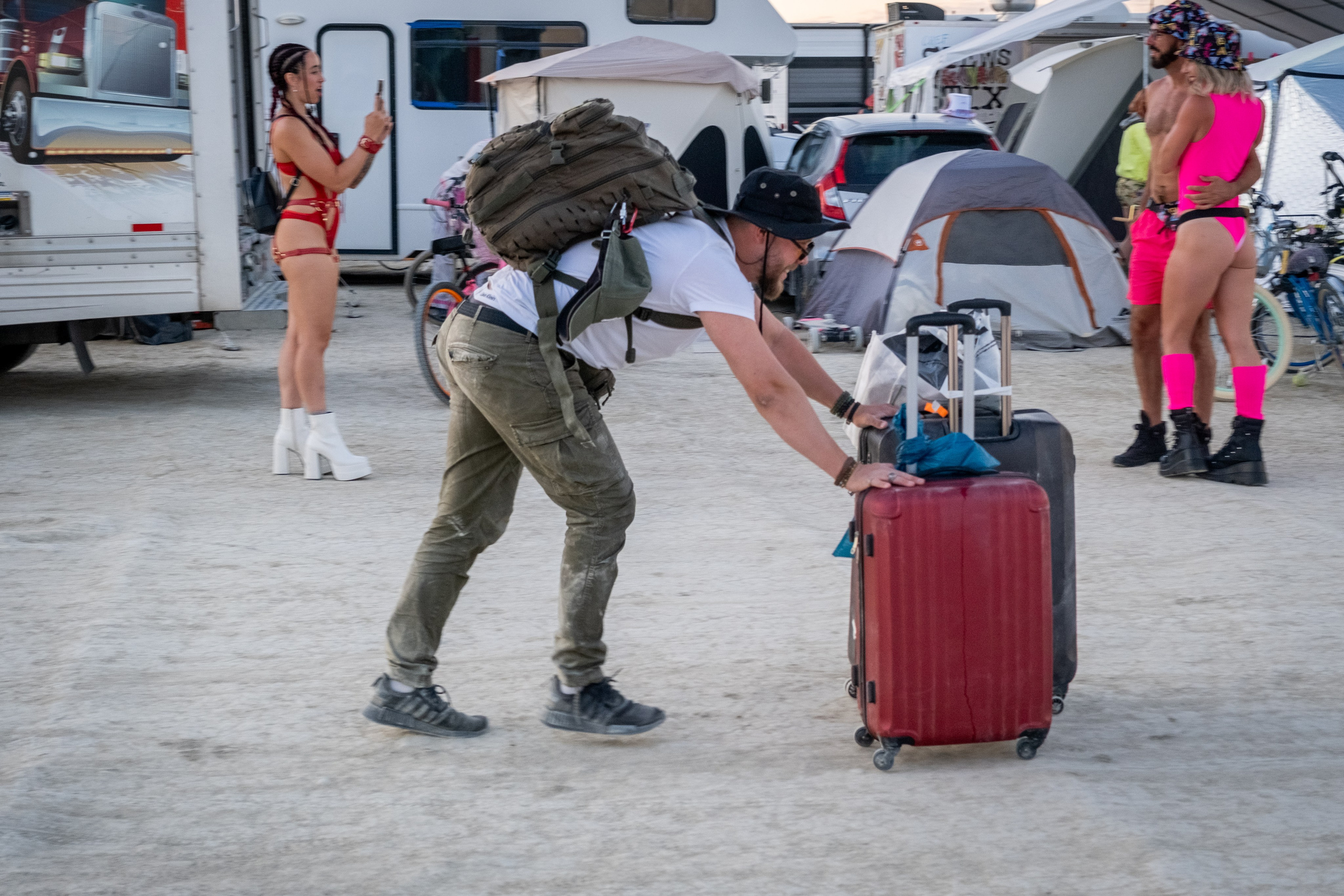 BURNING MAN 2024. Reportage concert portrait photography in the San Francisco Bay Area