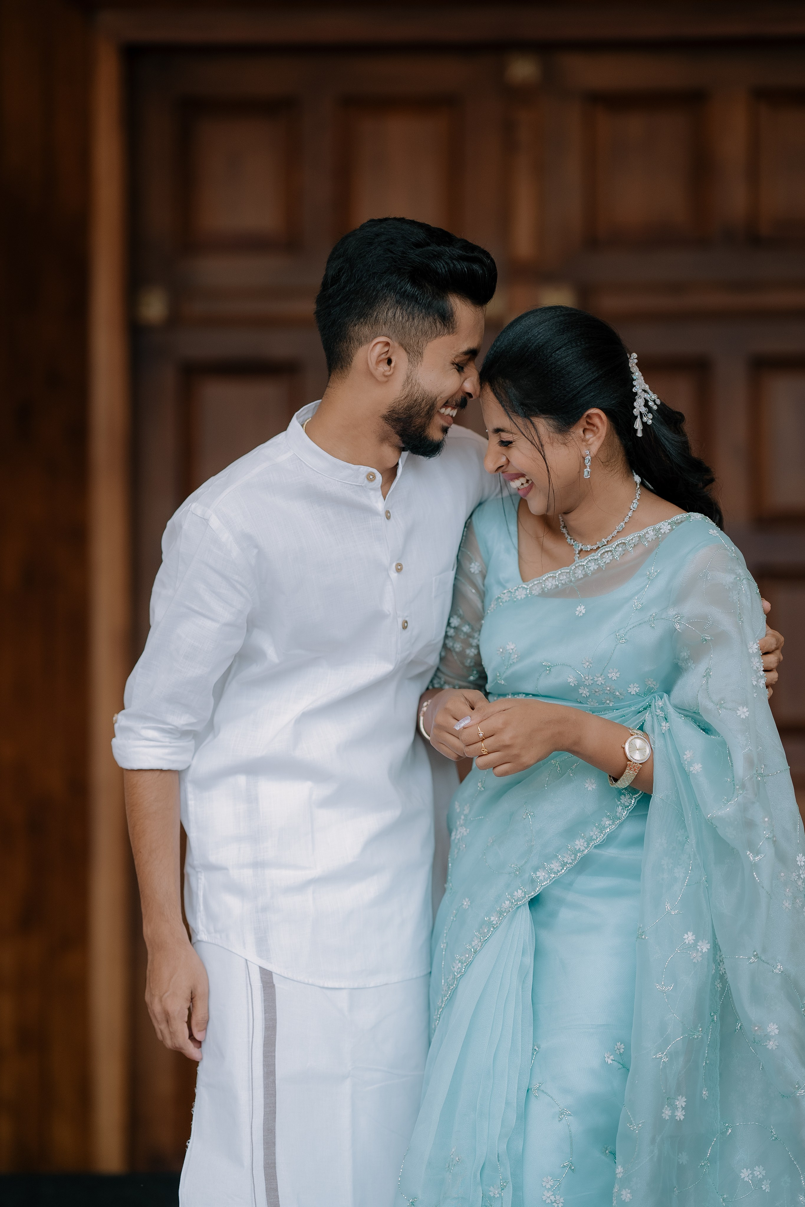 Engagement Ft. Aneesha & Mathew. Fine art Wedding Photographers in India & Canada