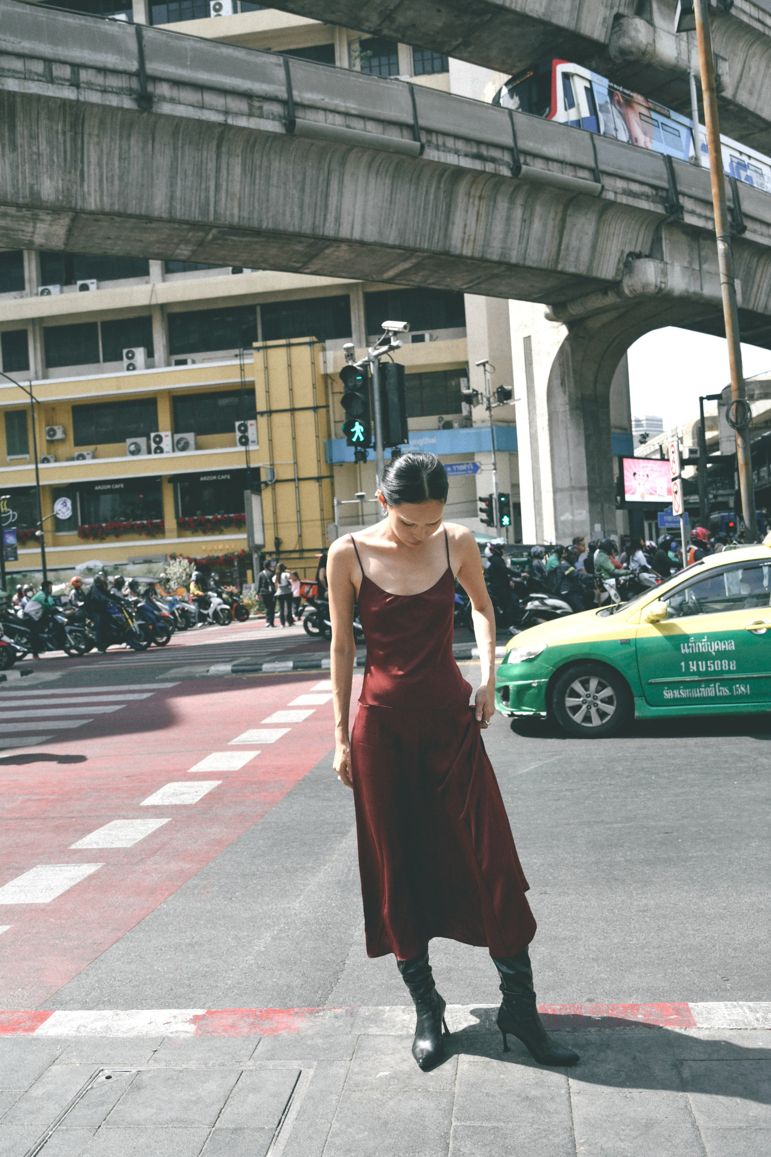 Street for Wiktoria Tao jewelry. Stylist