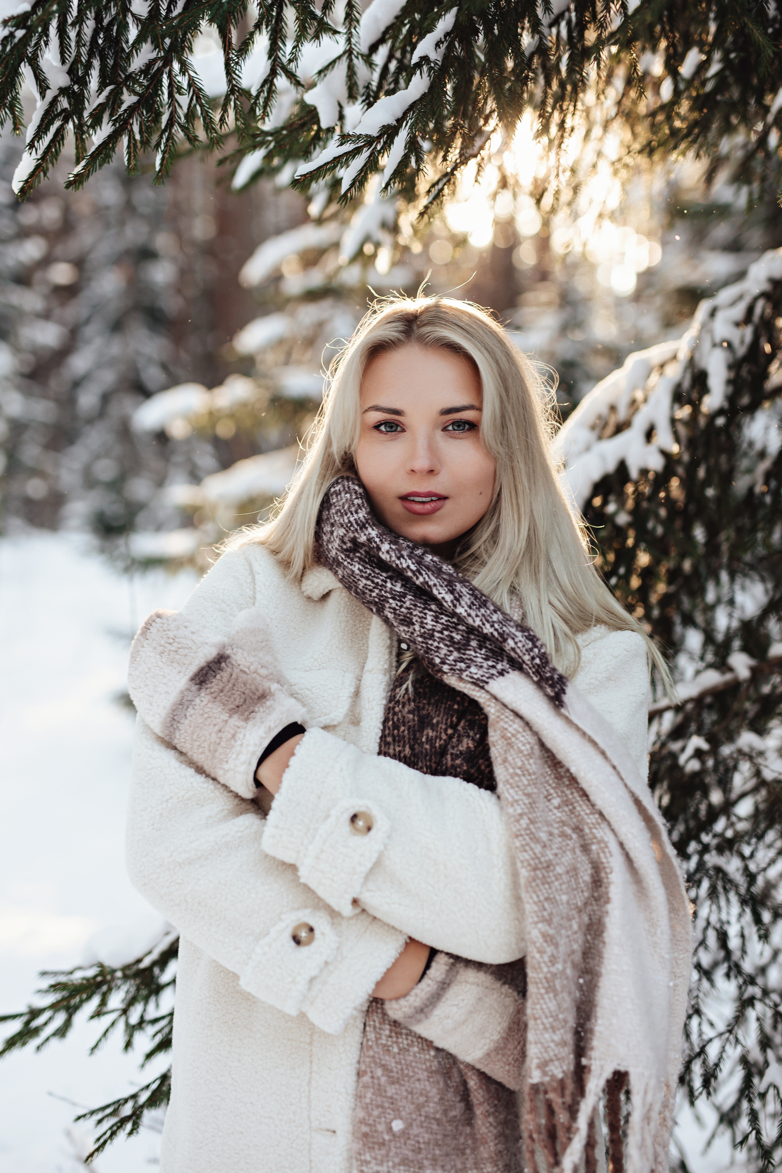 Юлия зимняя фотосессия