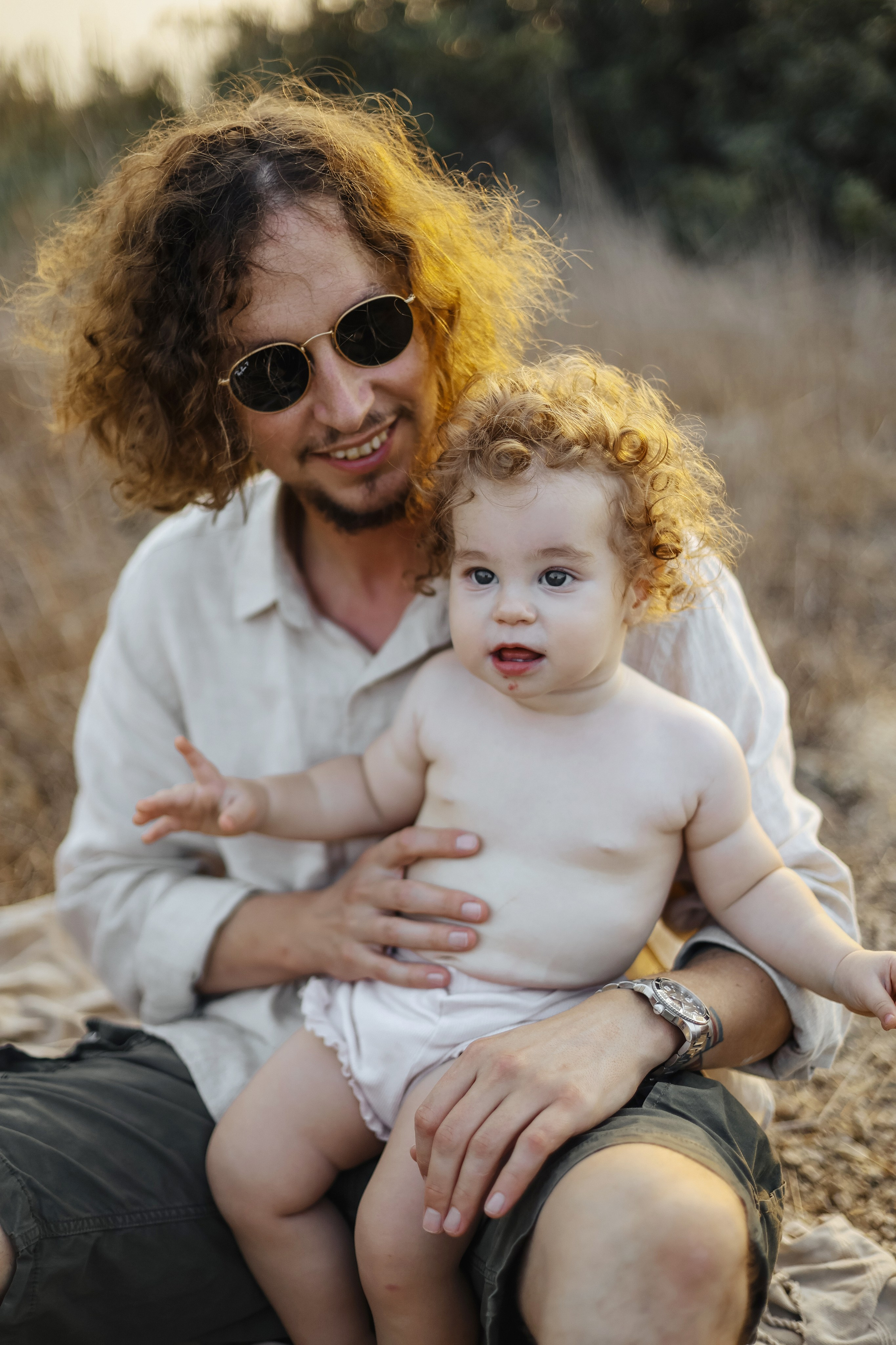 Little curls in Atlit. Family photographer in Israel
