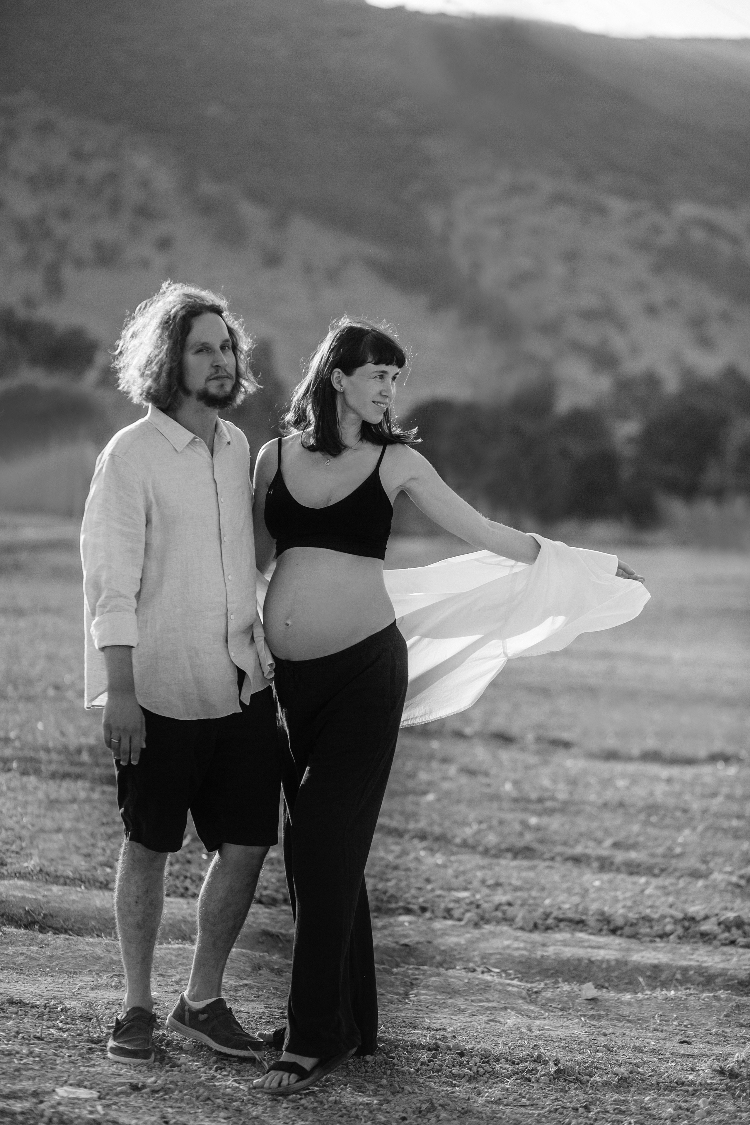 Kiryat Tivon field. Family photographer in Israel