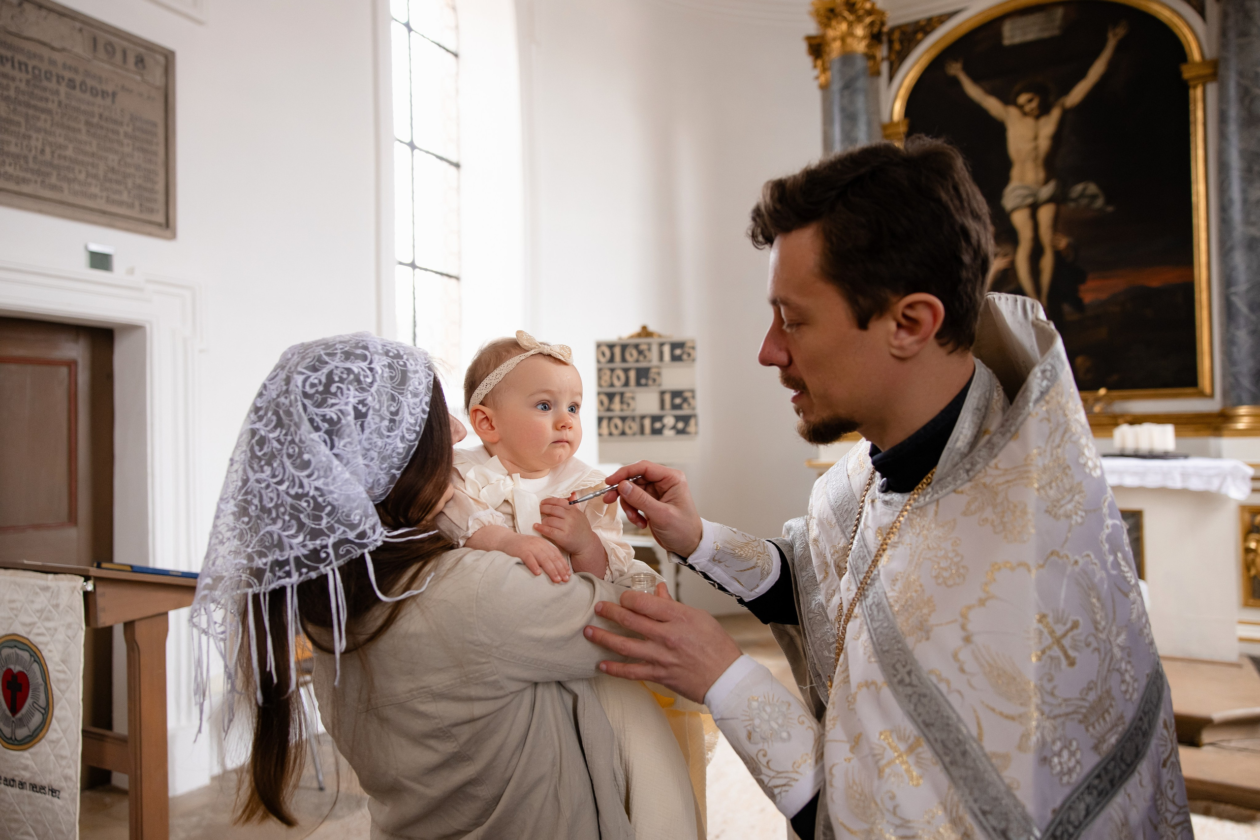 Хрещення Єсенії. Весільний, сімейний фотограф Варшава