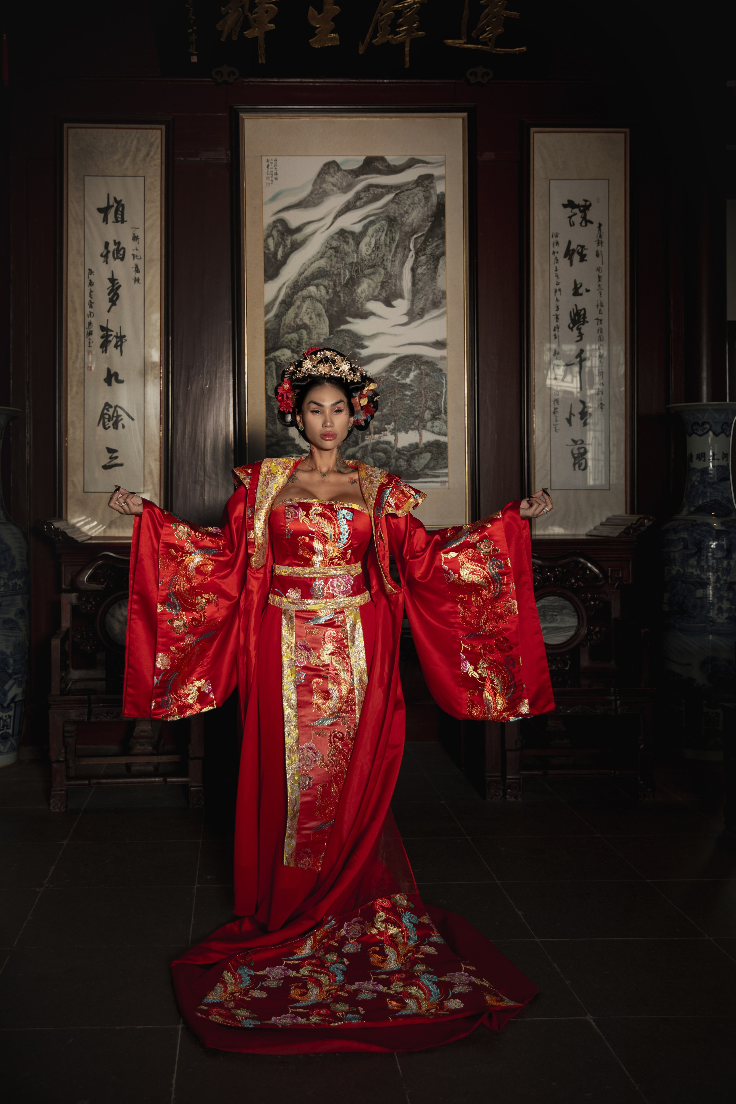 Фотосессия в Чжуцзяцзяо в традиционных китайских образах. Фотограф в Шанхае — Лола Пидлуская