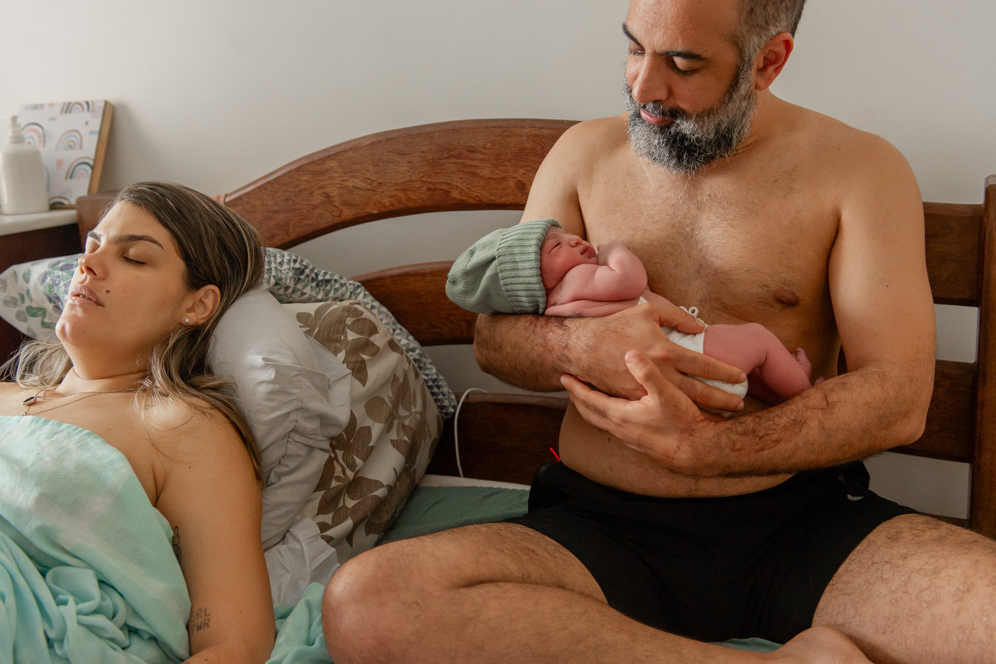Fotografia de Parto Maria Liz. Água Carmim Fotografia