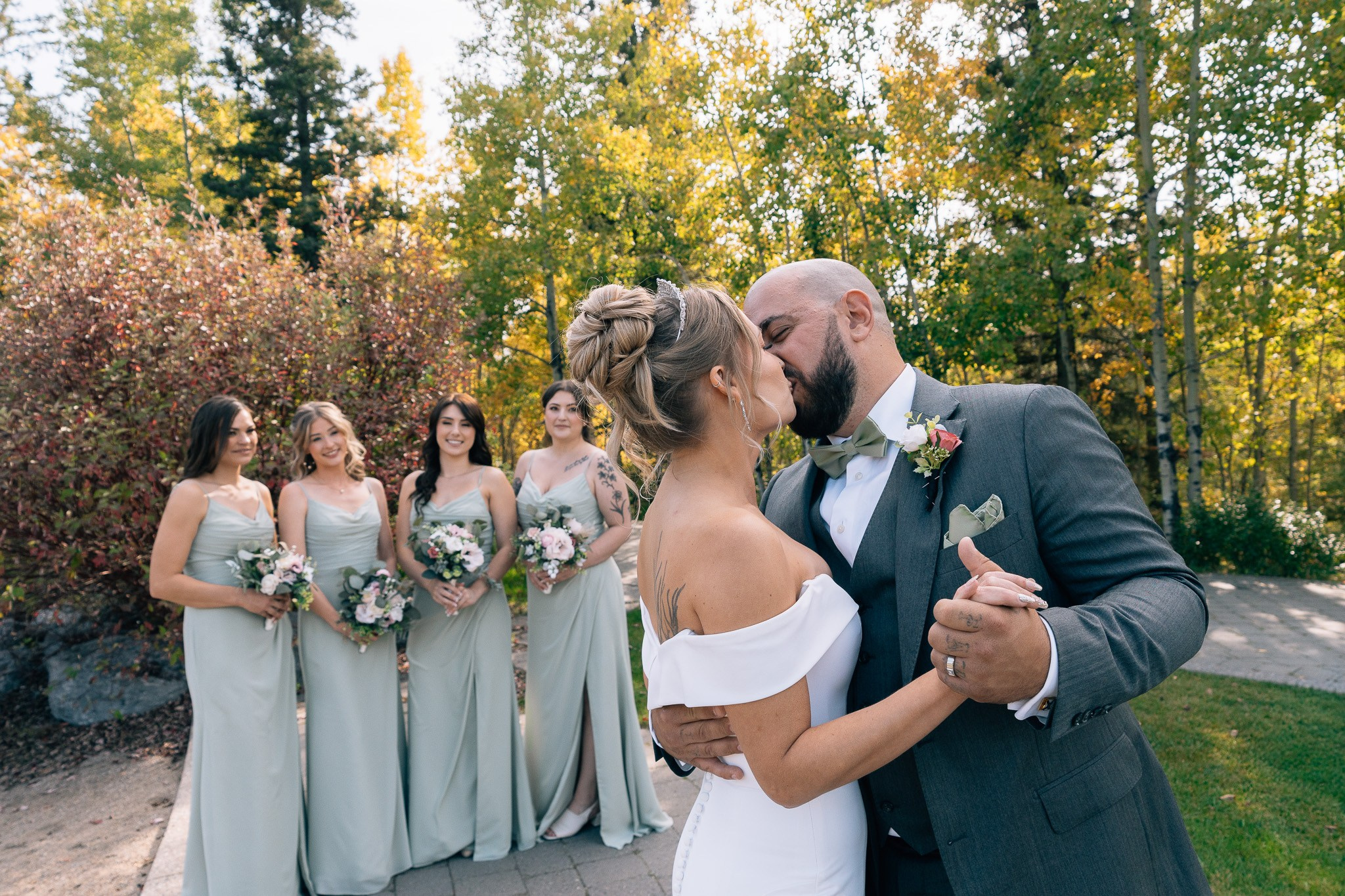 Wedding in a Bragg Creek, Alberta