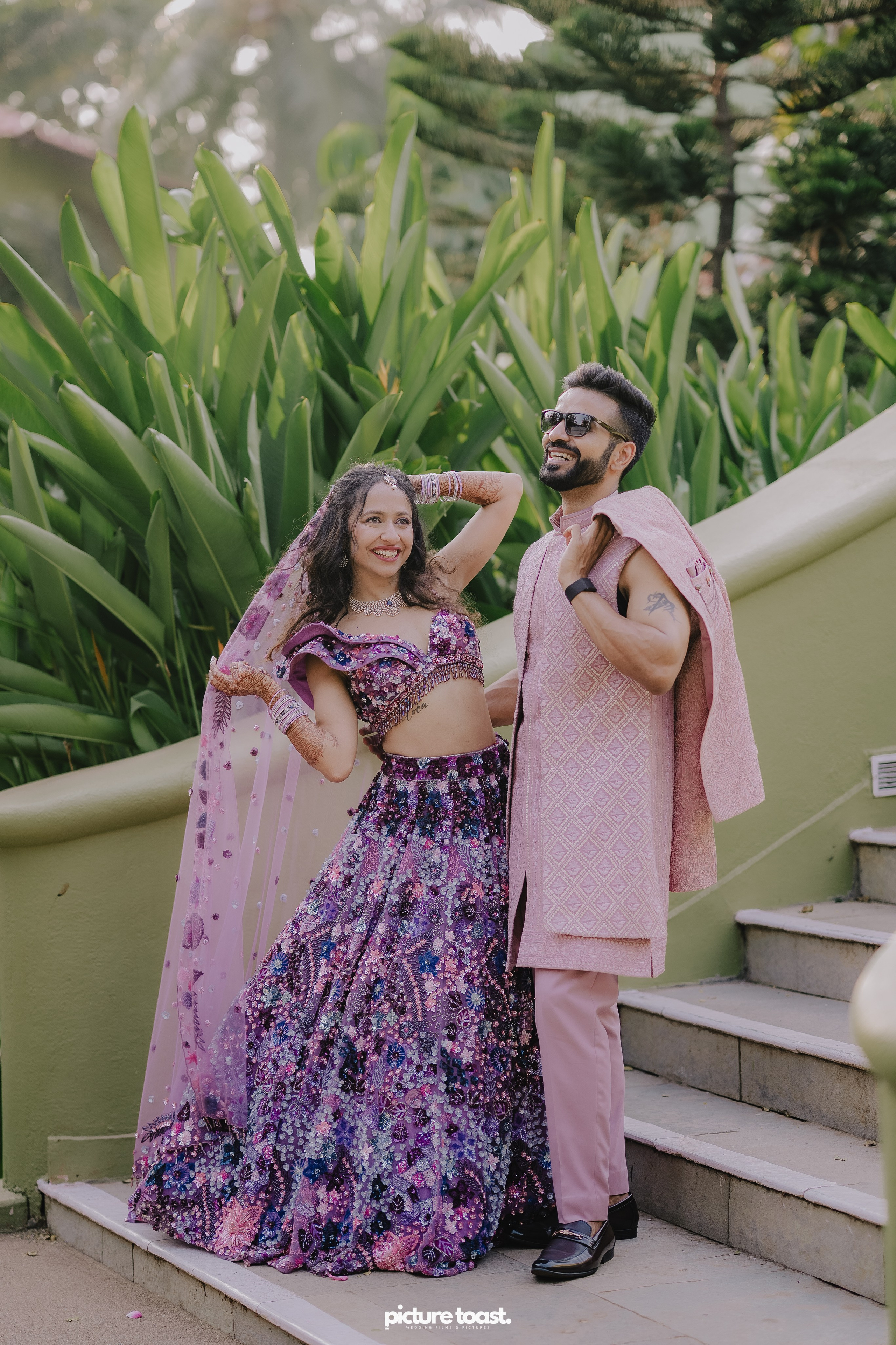Varamala Ft. Barbie & Aneesh. Fine art Wedding Photographers in India & Canada