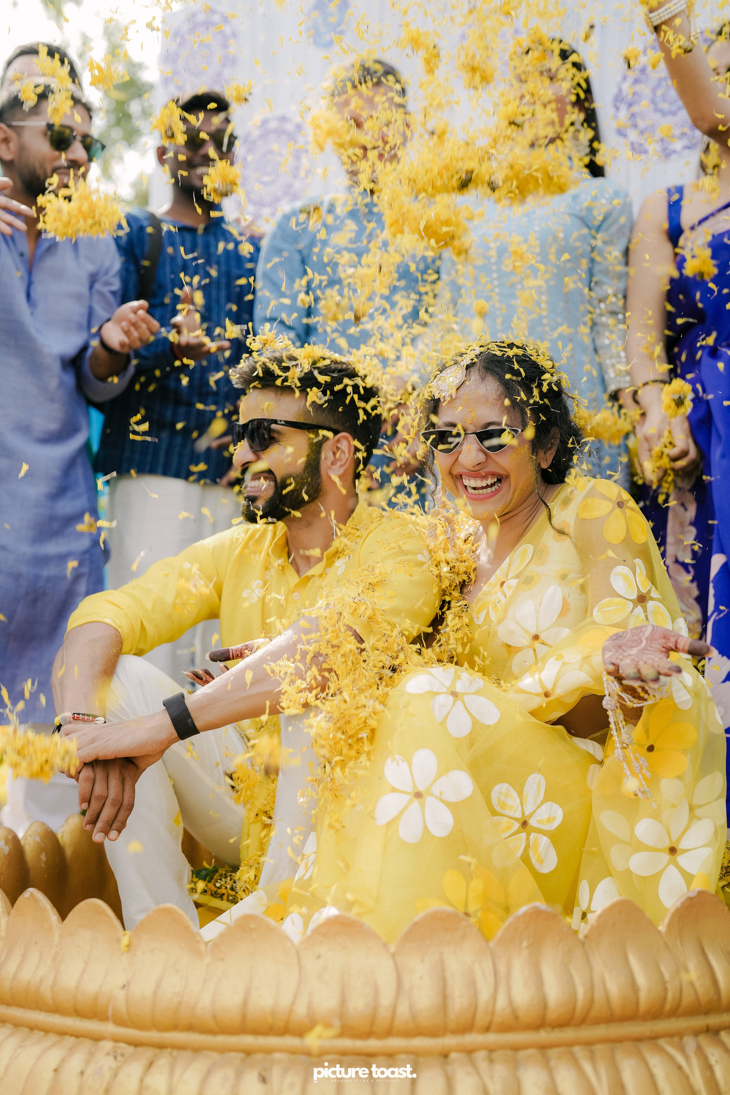 Haldi Hues Ft. Baebie & Goyal. Fine art Wedding Photographers in India & Canada