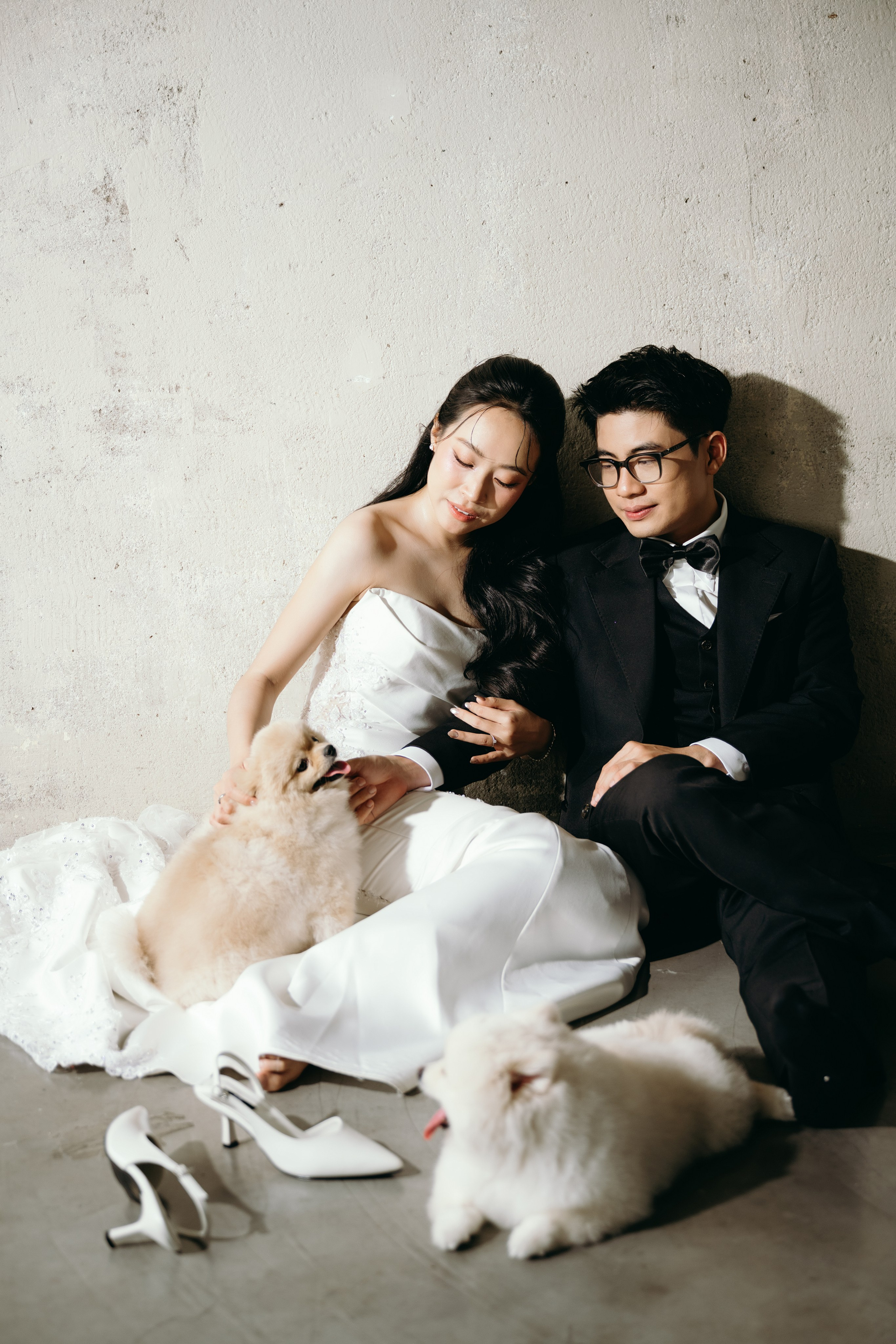 N.A wedding photoshoot in studio