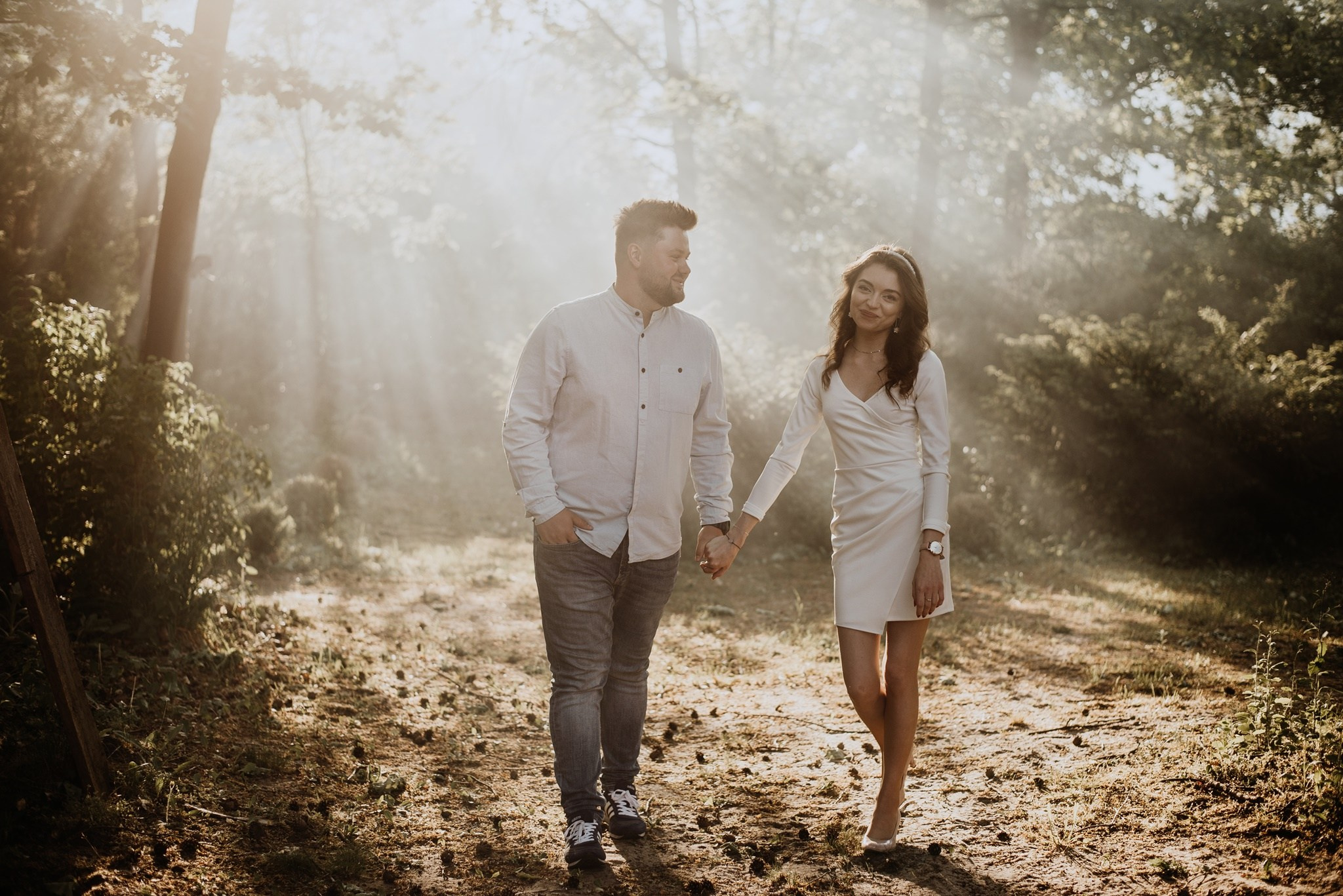 Sesja narzeczeńska Ewelina i Paweł. Dominika Strachacka Fotografia | Fotograf ślubny i rodzinny Opole Lubelskie Lublin