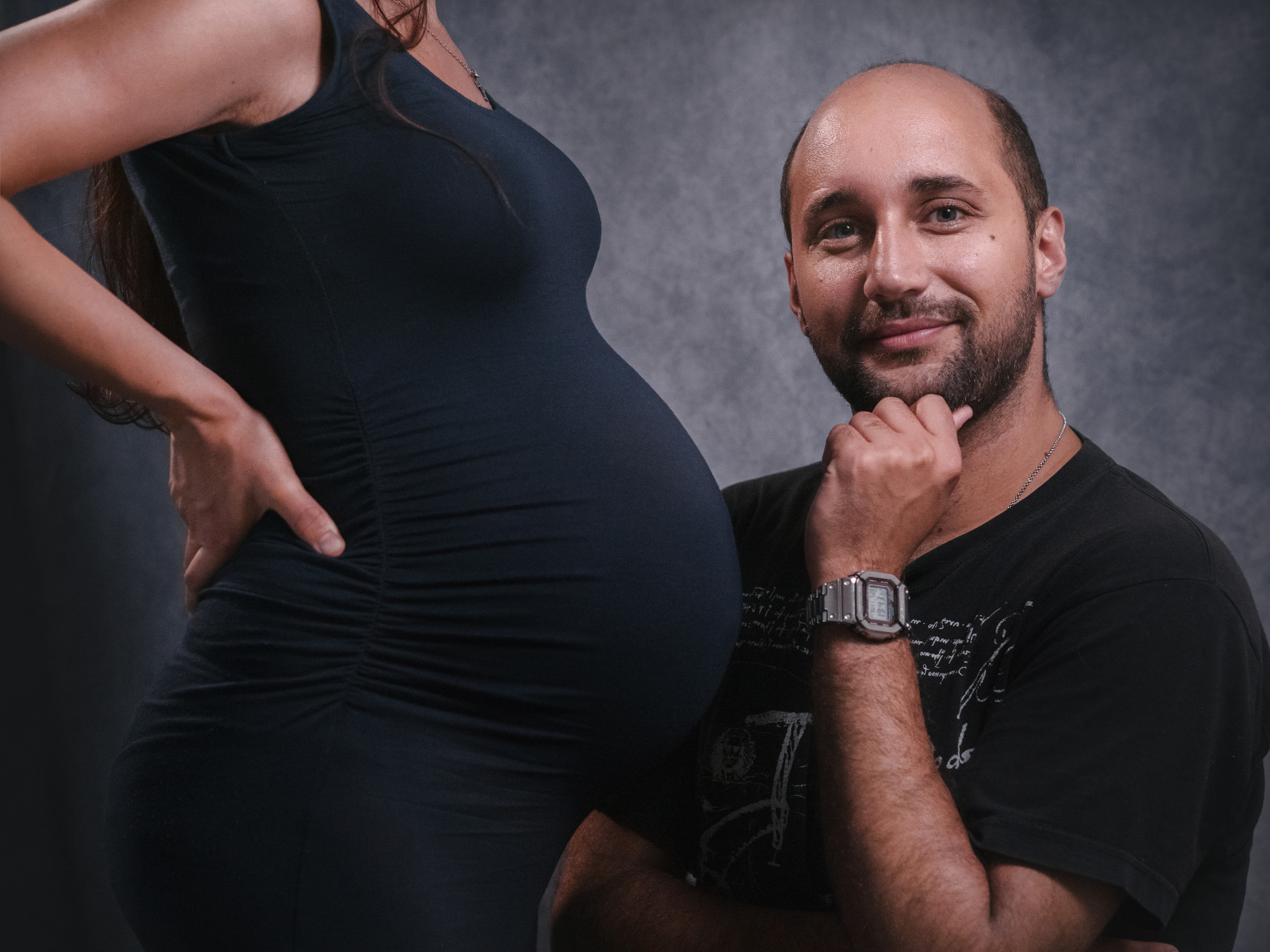 Foto di attesa. Fotografa di neonati di attesa di famiglia Gero Kateryna