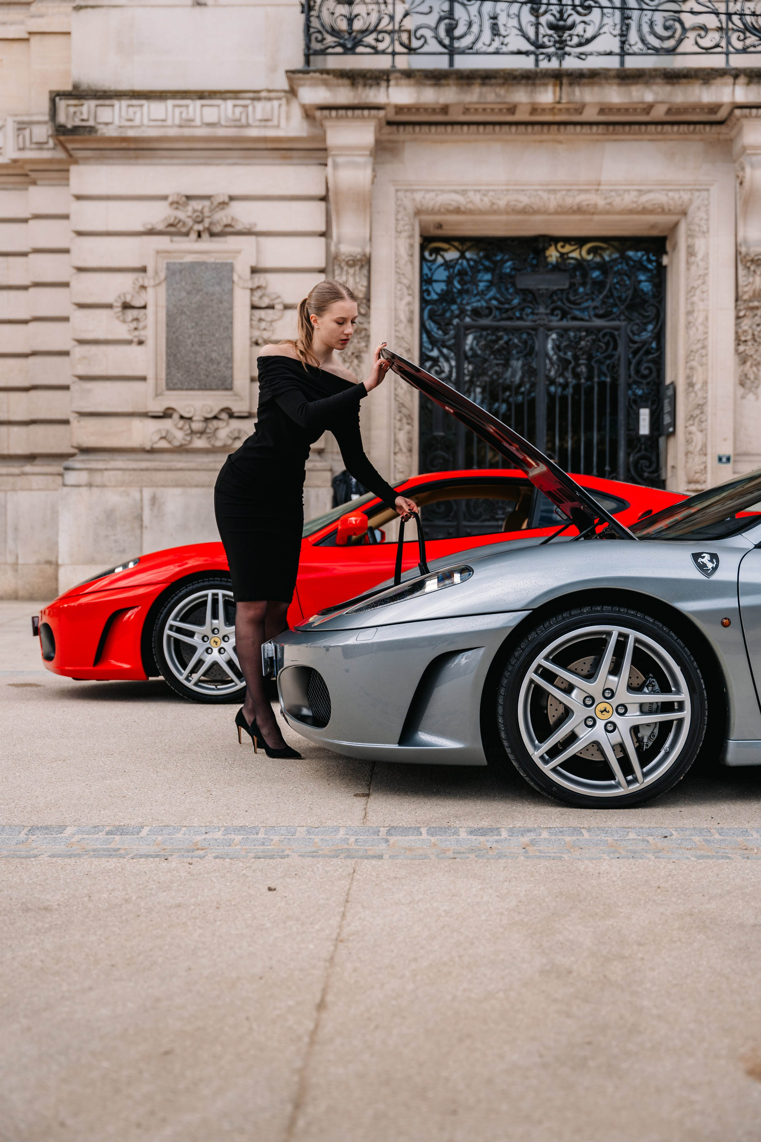 Anna x Ferrari F430. Photographe de voitures à Paris — Vitalii Motruk