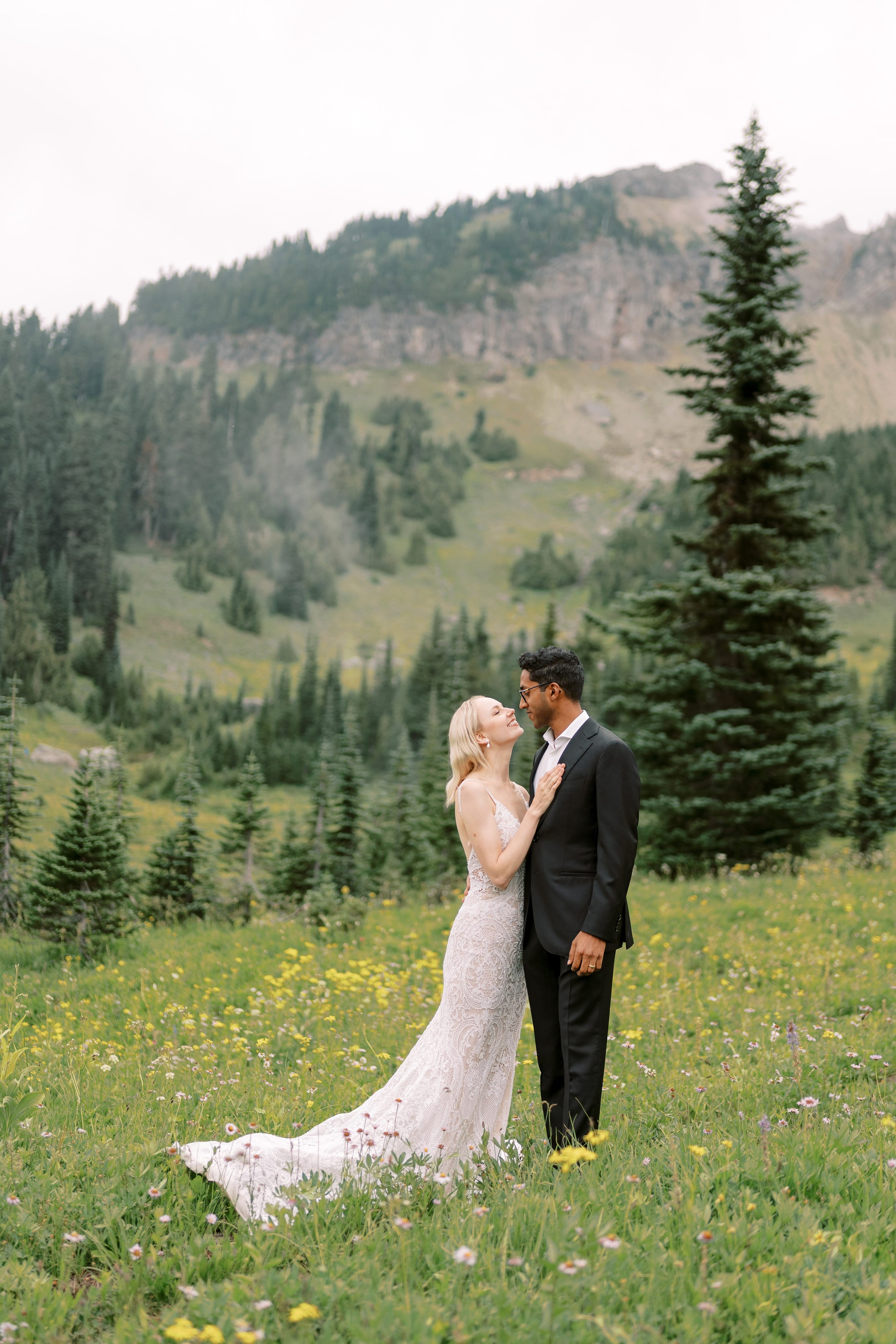 Rachel & Ryan Wedding photoshoot. August 2024. Little Tipsoo Lake, WA Day 2. EVAN ARISTOV WEDDING PHOTOGRAPHY — Seattle Wedding Photographer