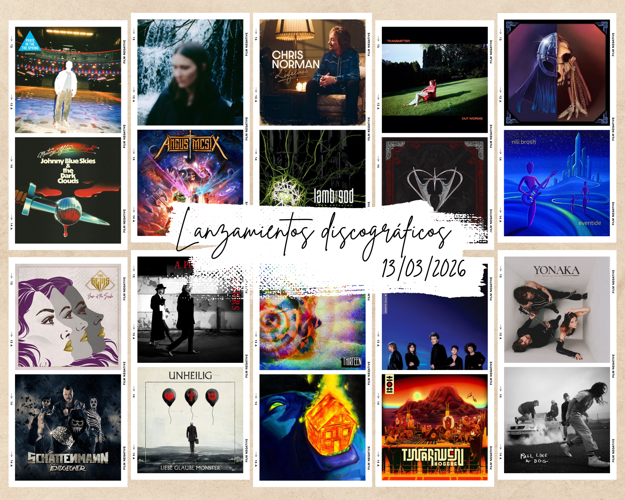 Próximos lanzamientos discográficos más interesantes: 13 de marzo de 2026 | FOTKAI