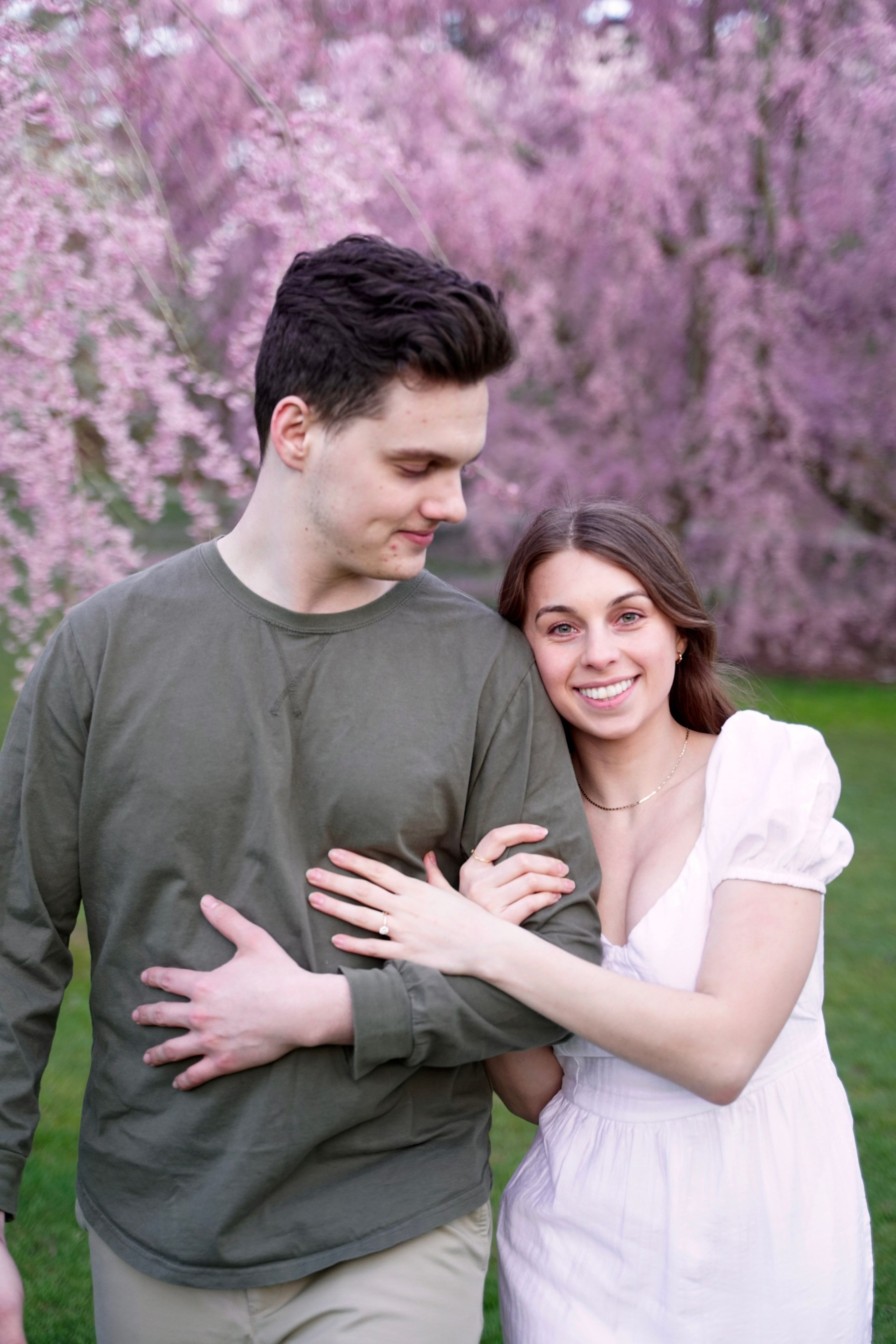 Kassandra and Andrew at Harvard Arboretum. Stefanovich Photography | Boston, MA