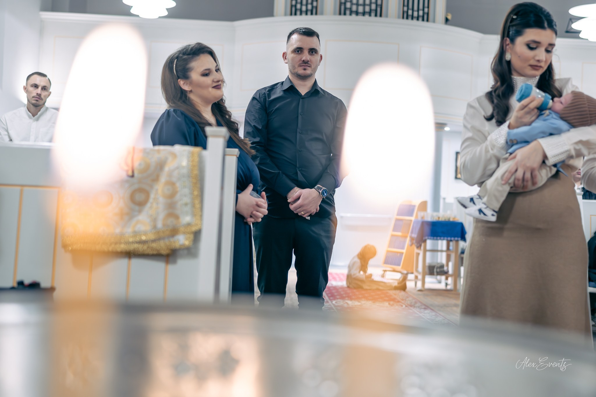 Botez romanesc autentic fotografiat la biserica romaneasca din Nykøbing Mors| Alex Events. AlexEvents Fotograf / Videograf de evenimente Danemarca DK Horsens, Arhus, Odense, Vejle.Nunta, botez, foto-studio