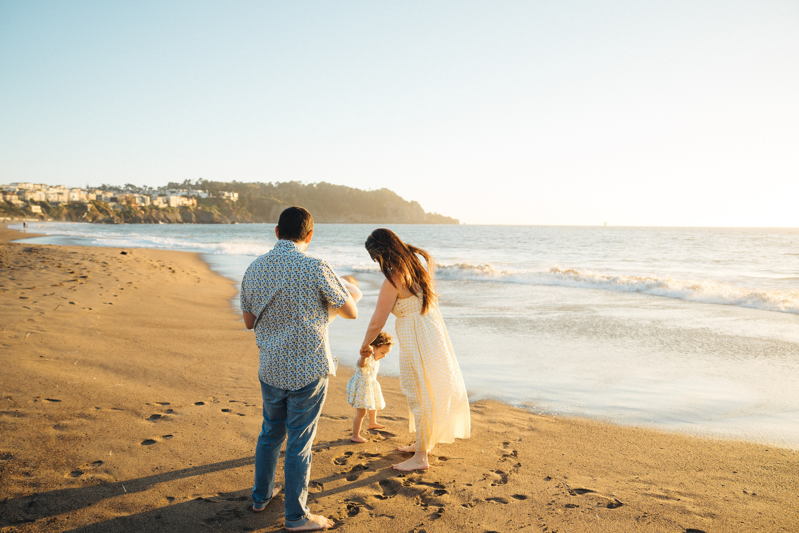 Bri’s growing family at Baker Beach. Soulo Photography | San Francisco Bay Area Based Photographer