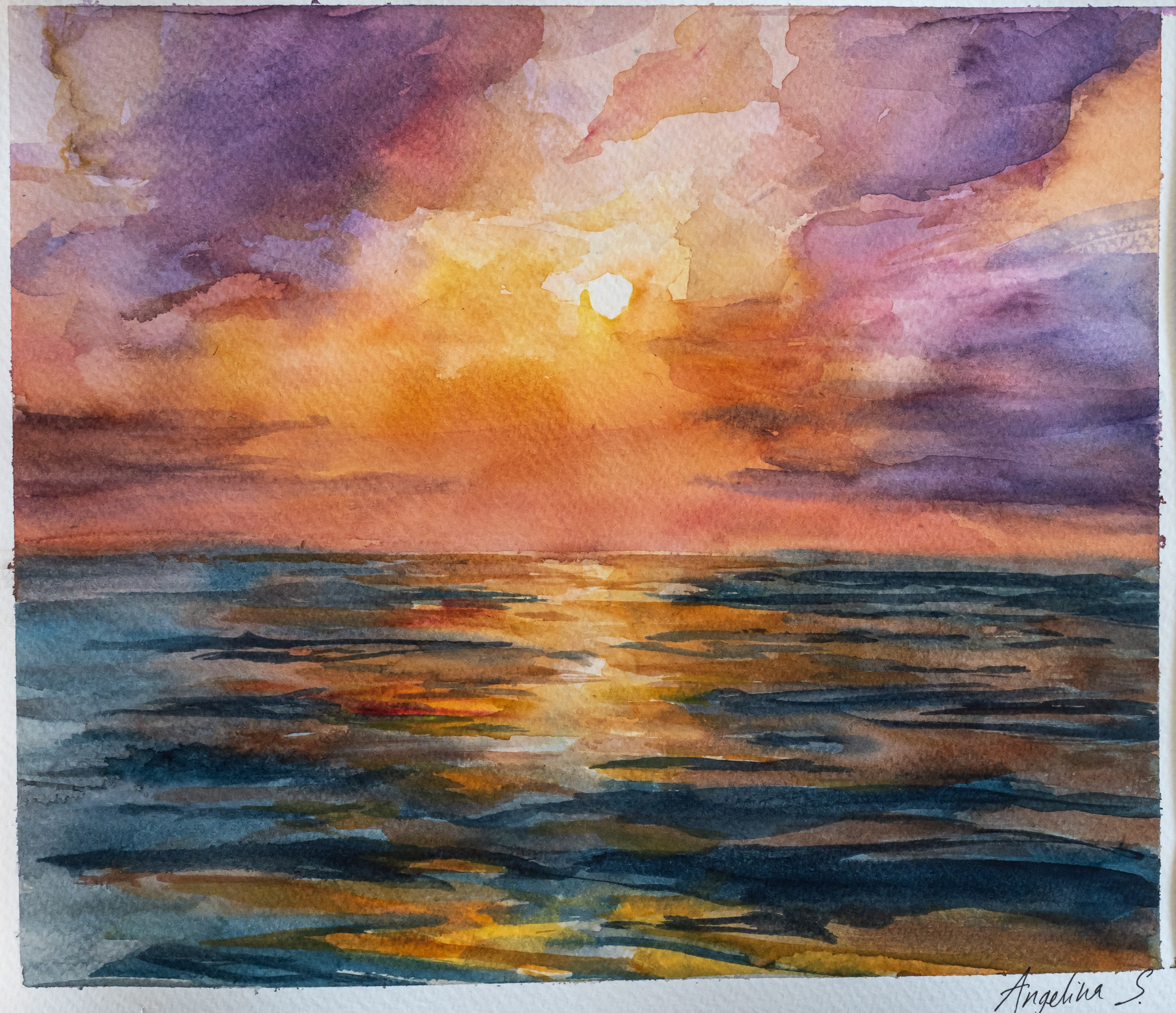 Nature landscapes. Angelina Sorokopud. Artist in Strasbourg