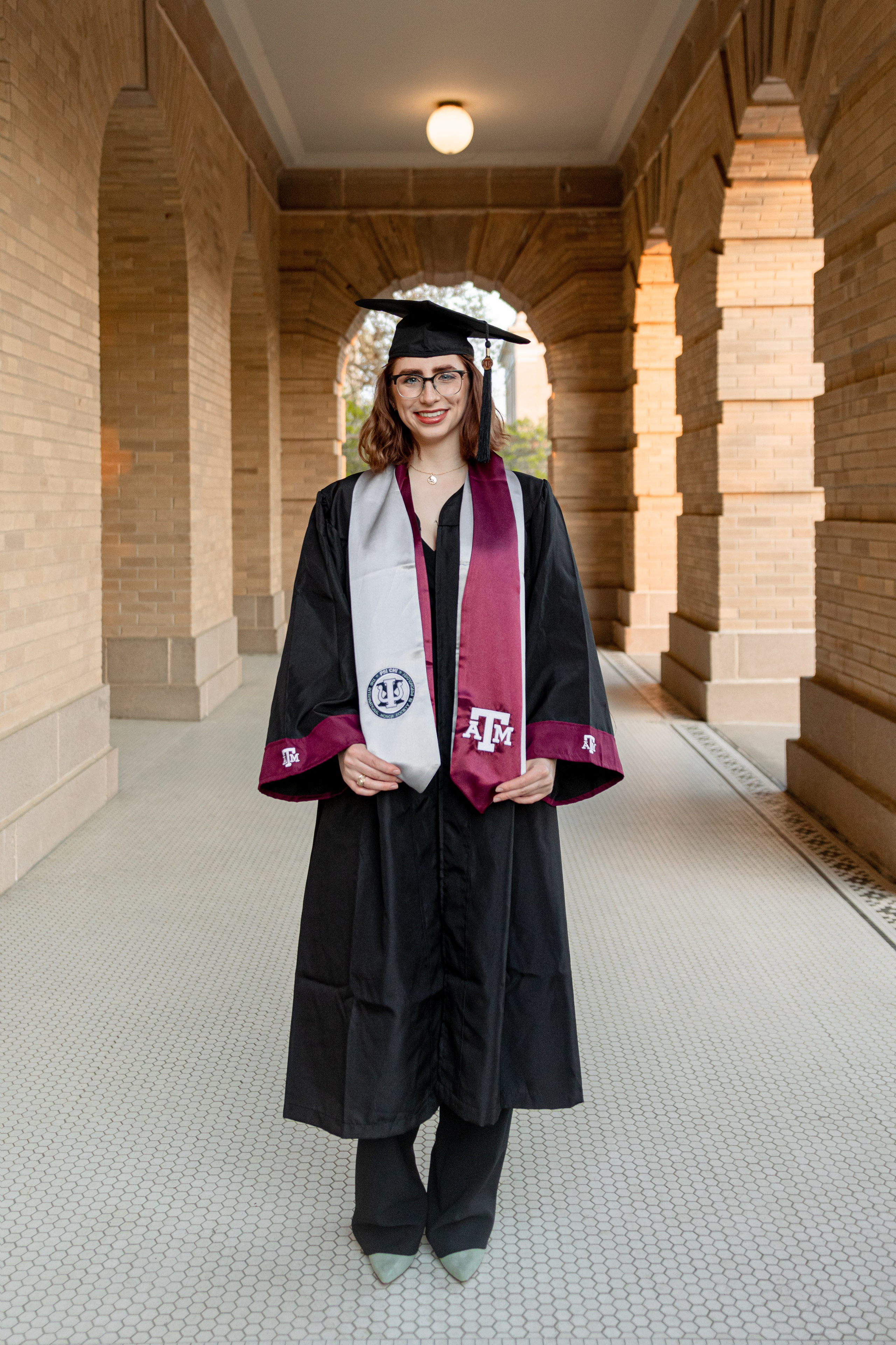 Lexie's graduation photoshoot at Texas A&M University