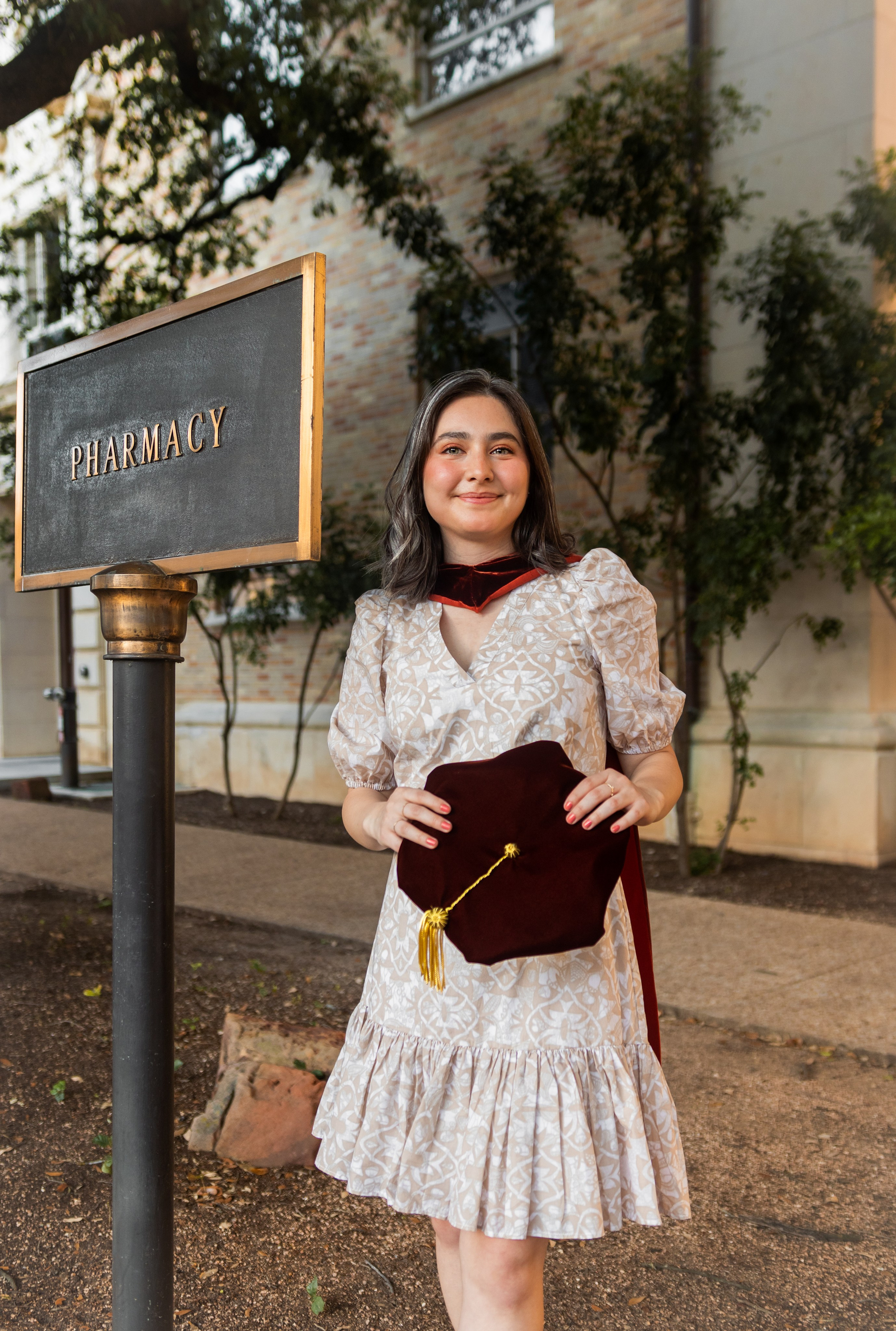 Paola’s graduation photoshoot at the University of Texas Austin
