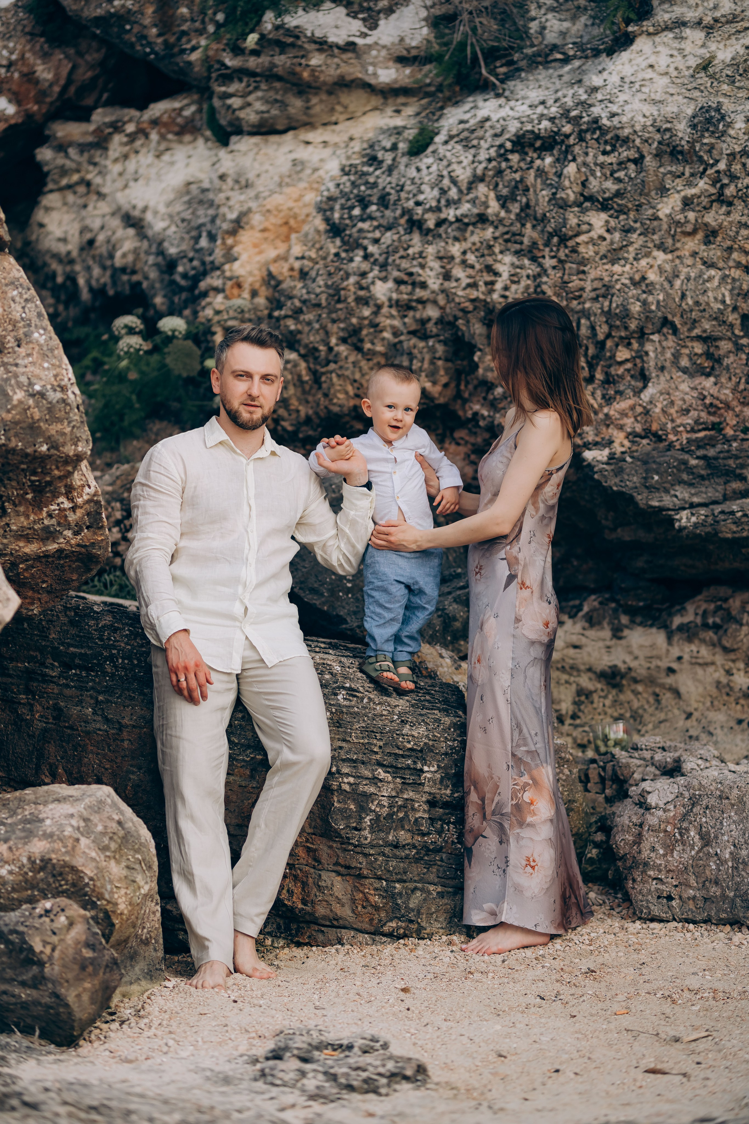 On the shore. Фотограф у Пальма де Майорка