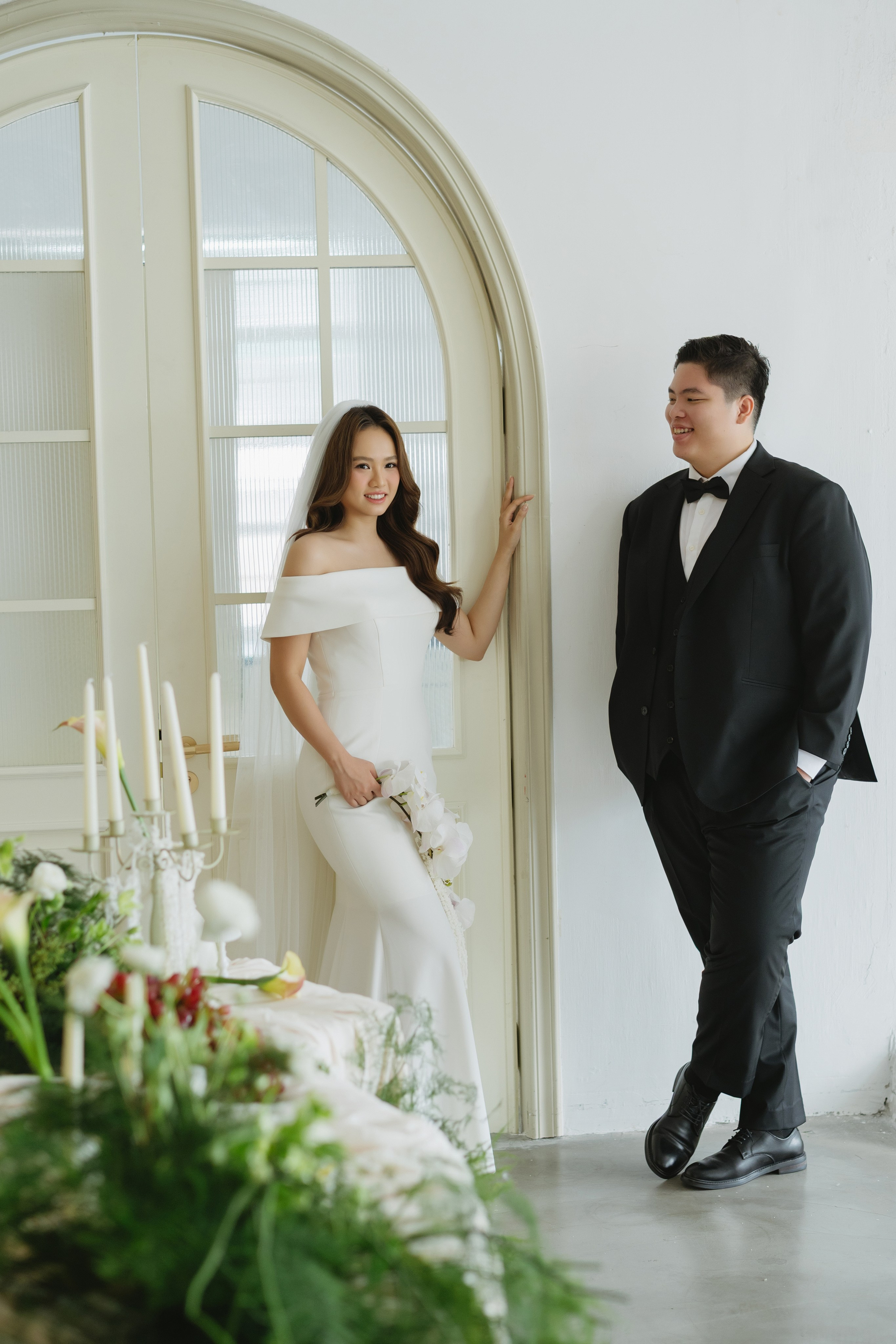 DANG & NGHI wedding photoshoot in studio. Anns wedding photography