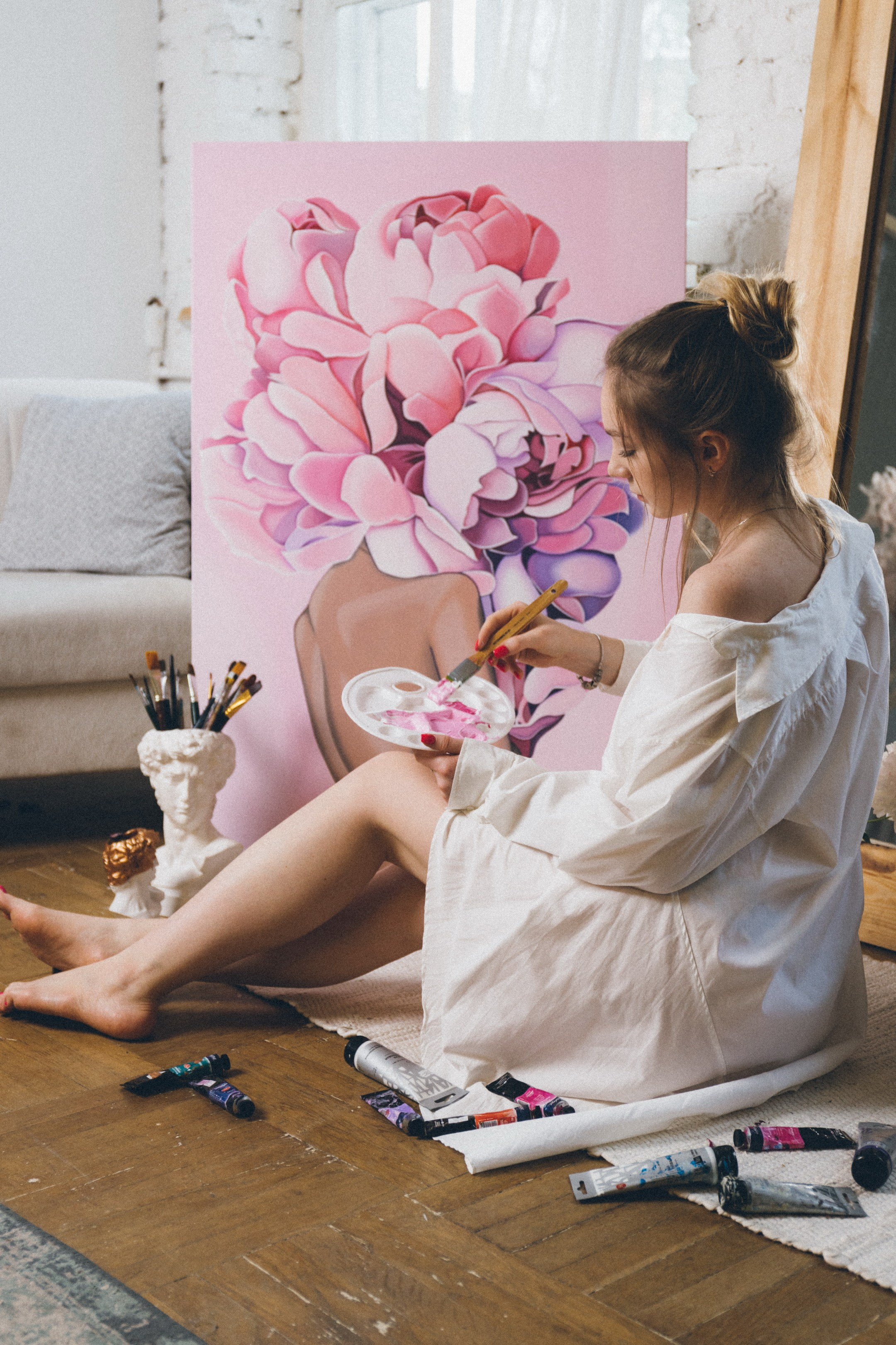 Алеся-фотосессия для художника. Фотограф Анна Кучерявая | Свадьбы и мероприятия в Дубае