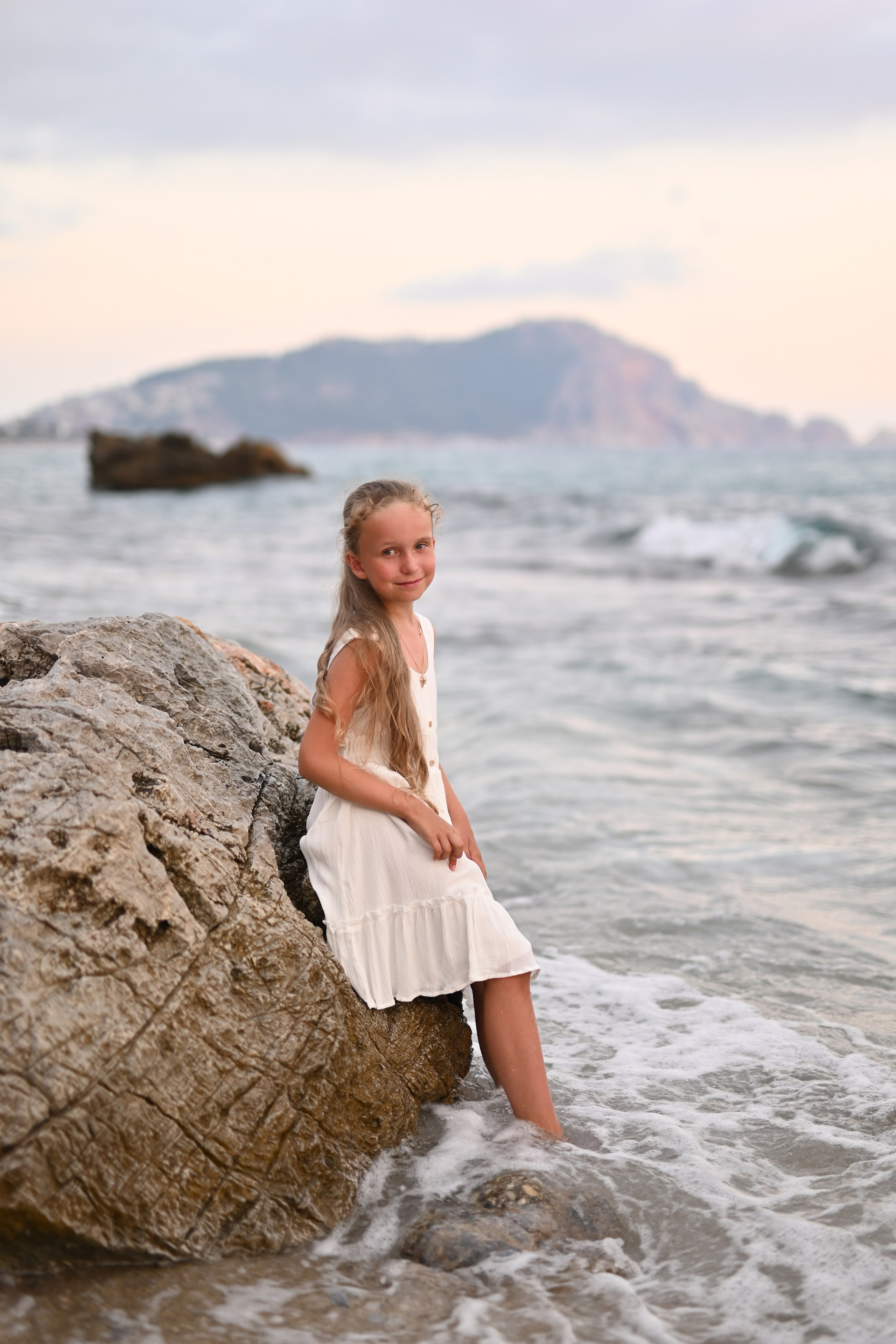 Семейная съемка на пляже Клеопатра. Фотограф в Алании (Аланье), Сиде, Манавгате. Турция