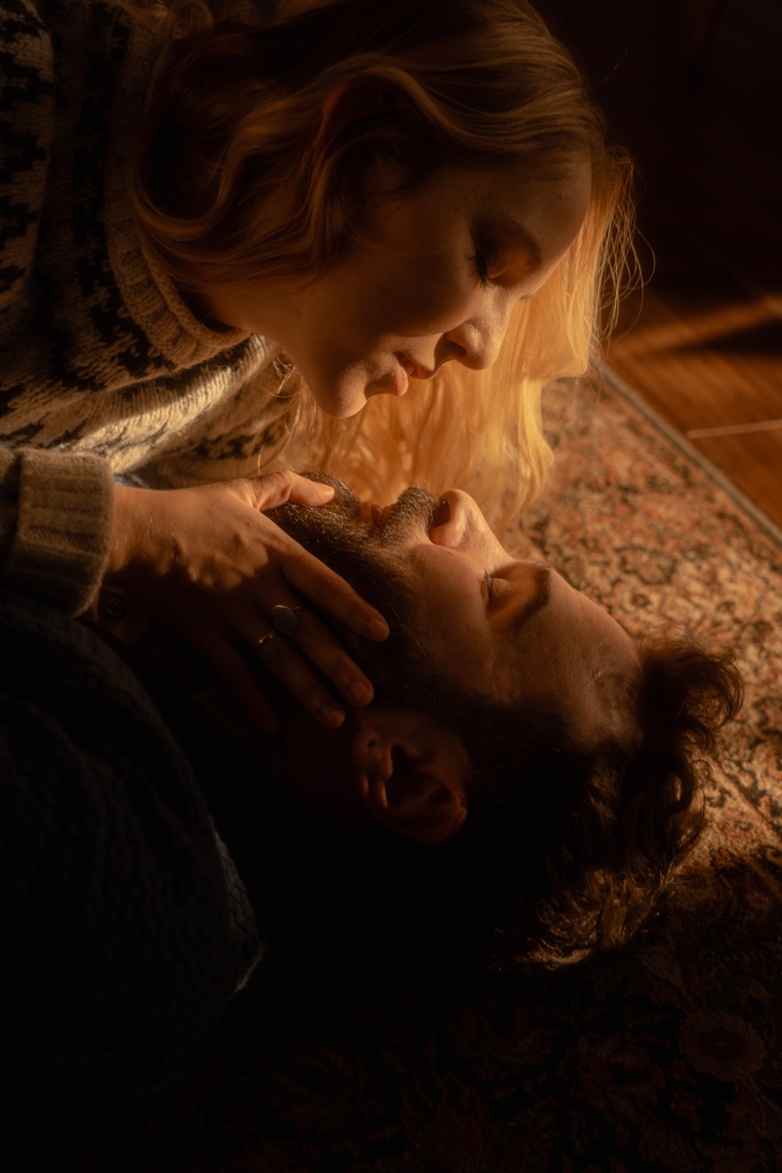 Connecticut Couple Photography — Intimate Home Session. Daria Deschain Cinematic Photography in Connecticut