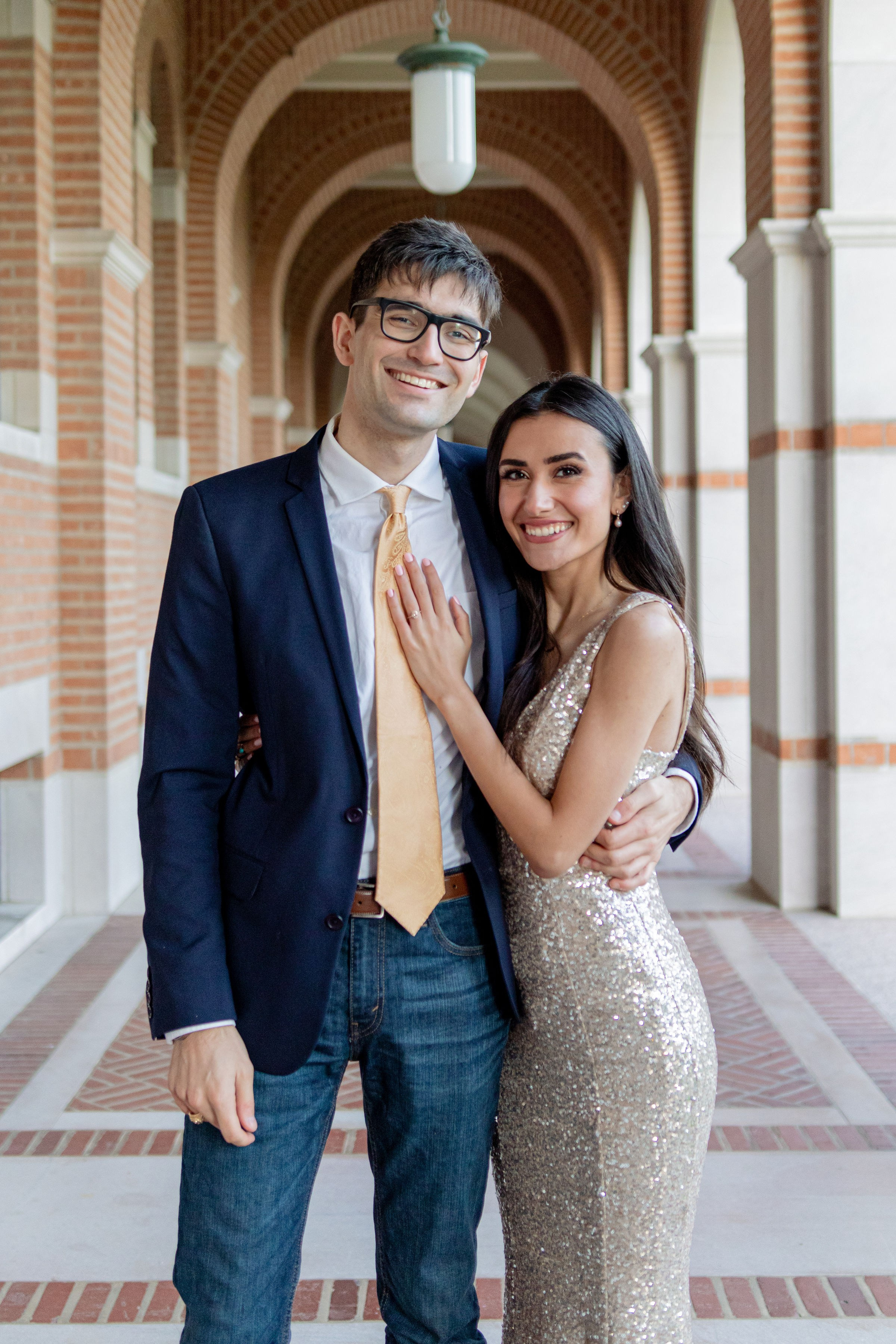 Nikkie and Sebastian's engagement photoshoot at Rice University